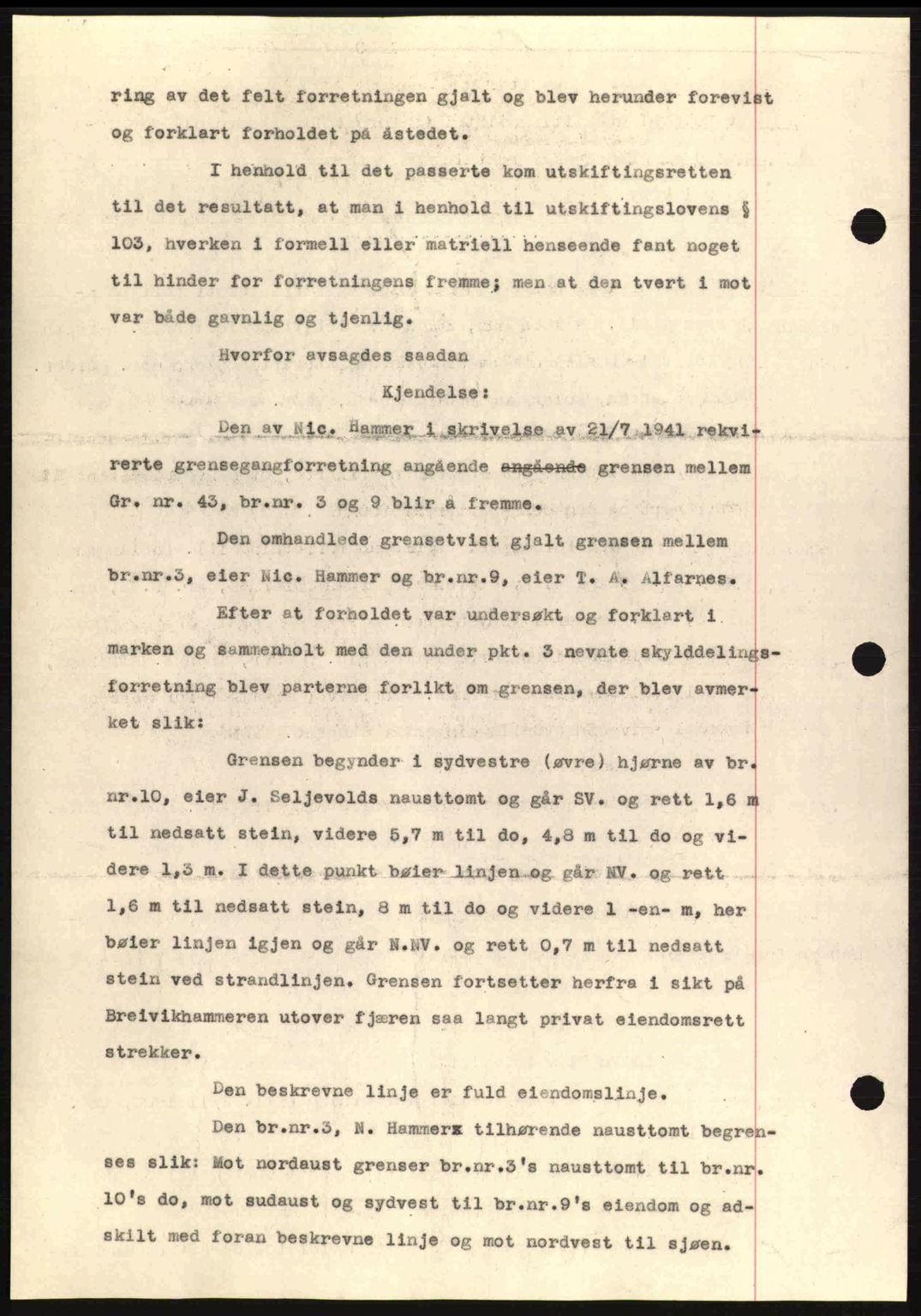 Romsdal sorenskriveri, AV/SAT-A-4149/1/2/2C: Mortgage book no. A12, 1942-1942, Diary no: : 1209/1942