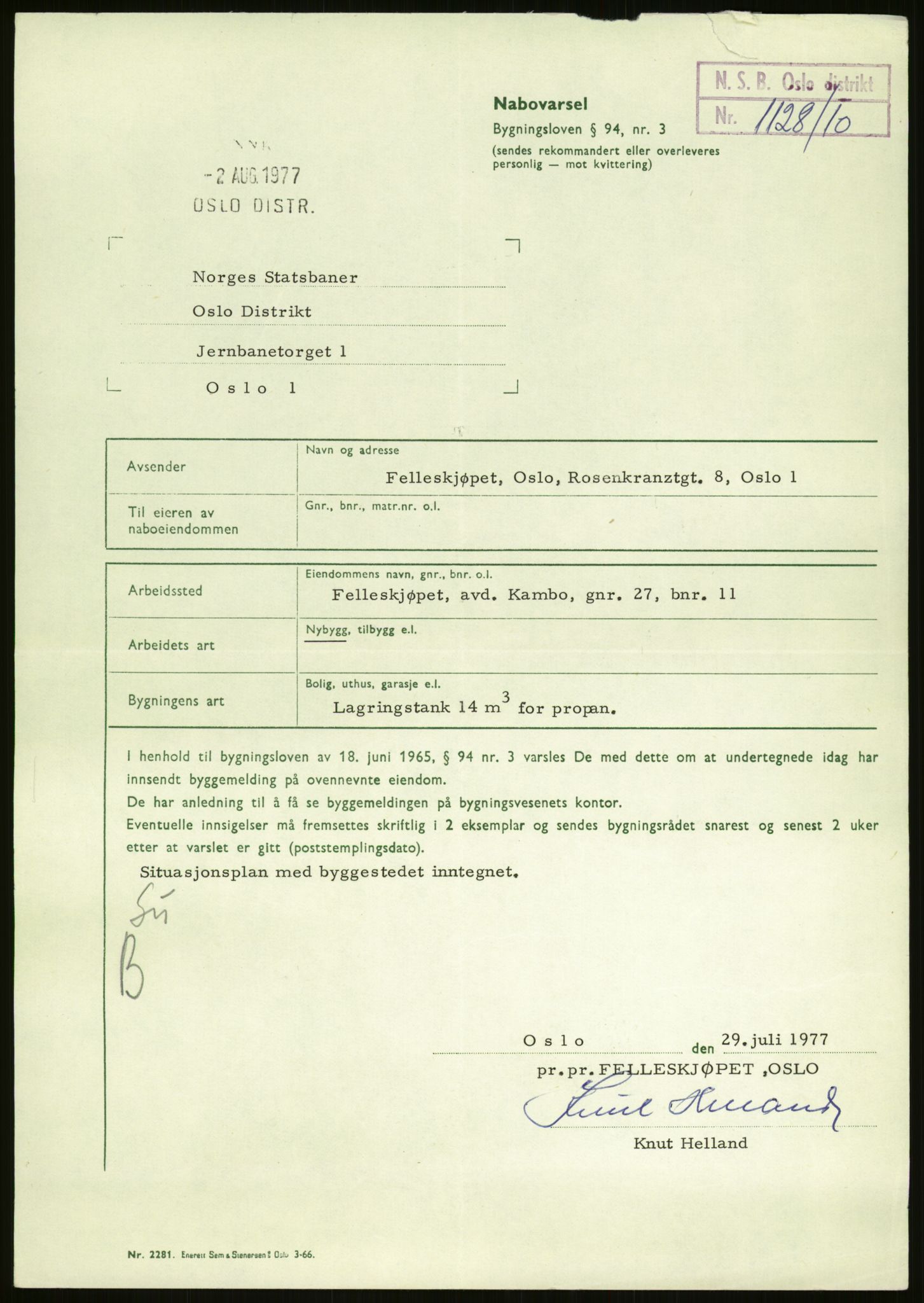 Norges statsbaner (NSB), Oslo distrikt, SAO/A-10967/02/D/Da/L0735/0001: -- / Sidespor , 1928-1978, p. 37