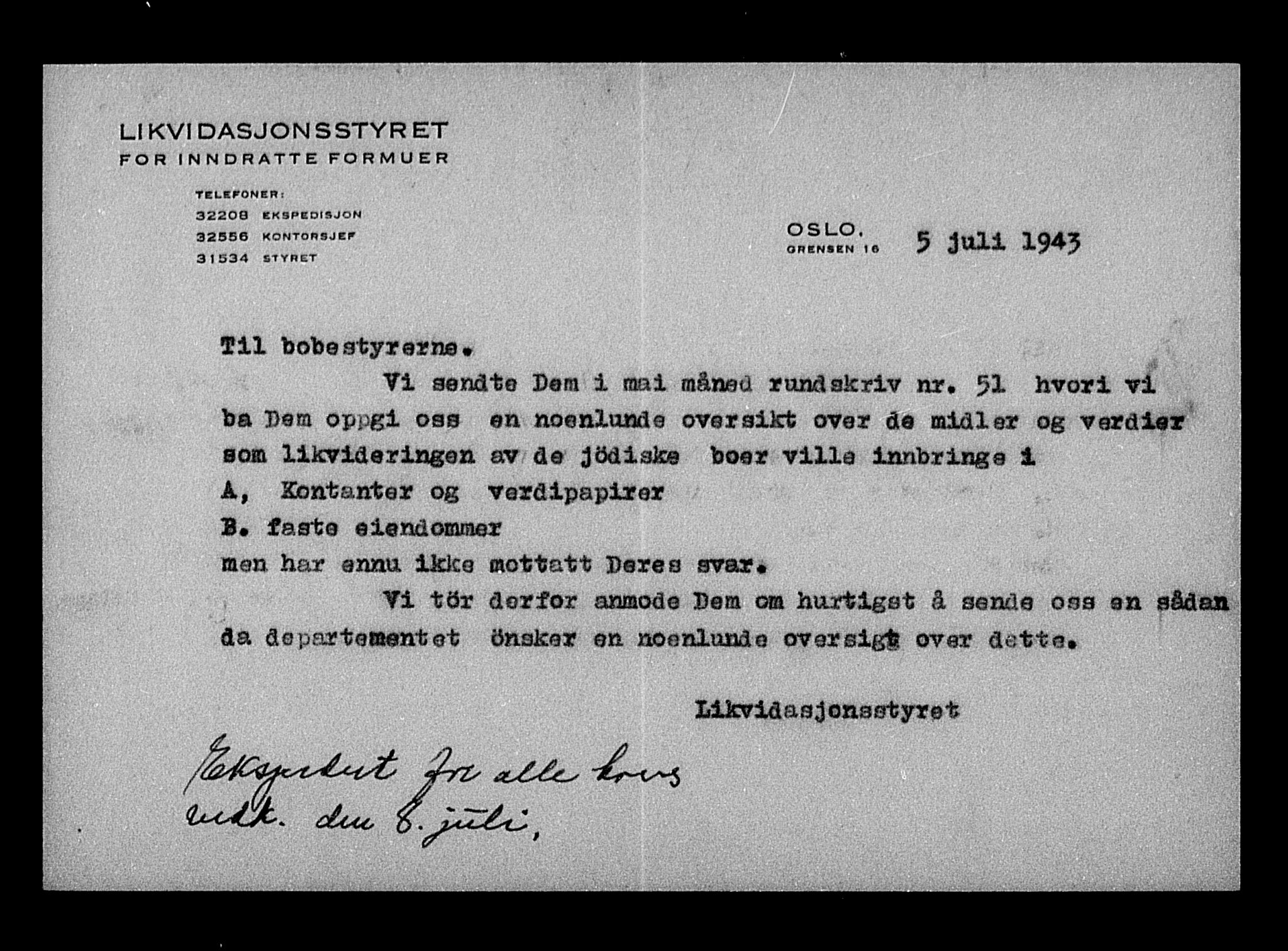 Justisdepartementet, Tilbakeføringskontoret for inndratte formuer, AV/RA-S-1564/H/Hc/Hcc/L0949: --, 1945-1947, p. 732
