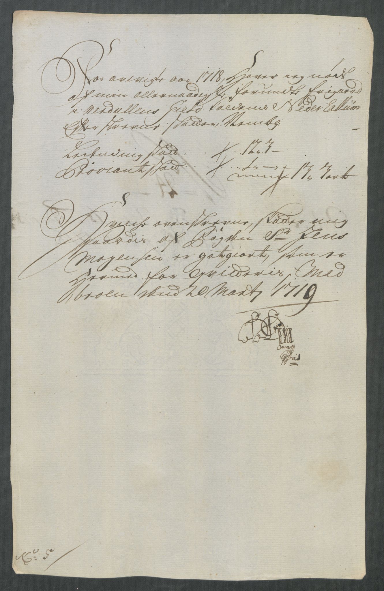 Rentekammeret inntil 1814, Reviderte regnskaper, Fogderegnskap, AV/RA-EA-4092/R62/L4208: Fogderegnskap Stjørdal og Verdal, 1718, p. 242