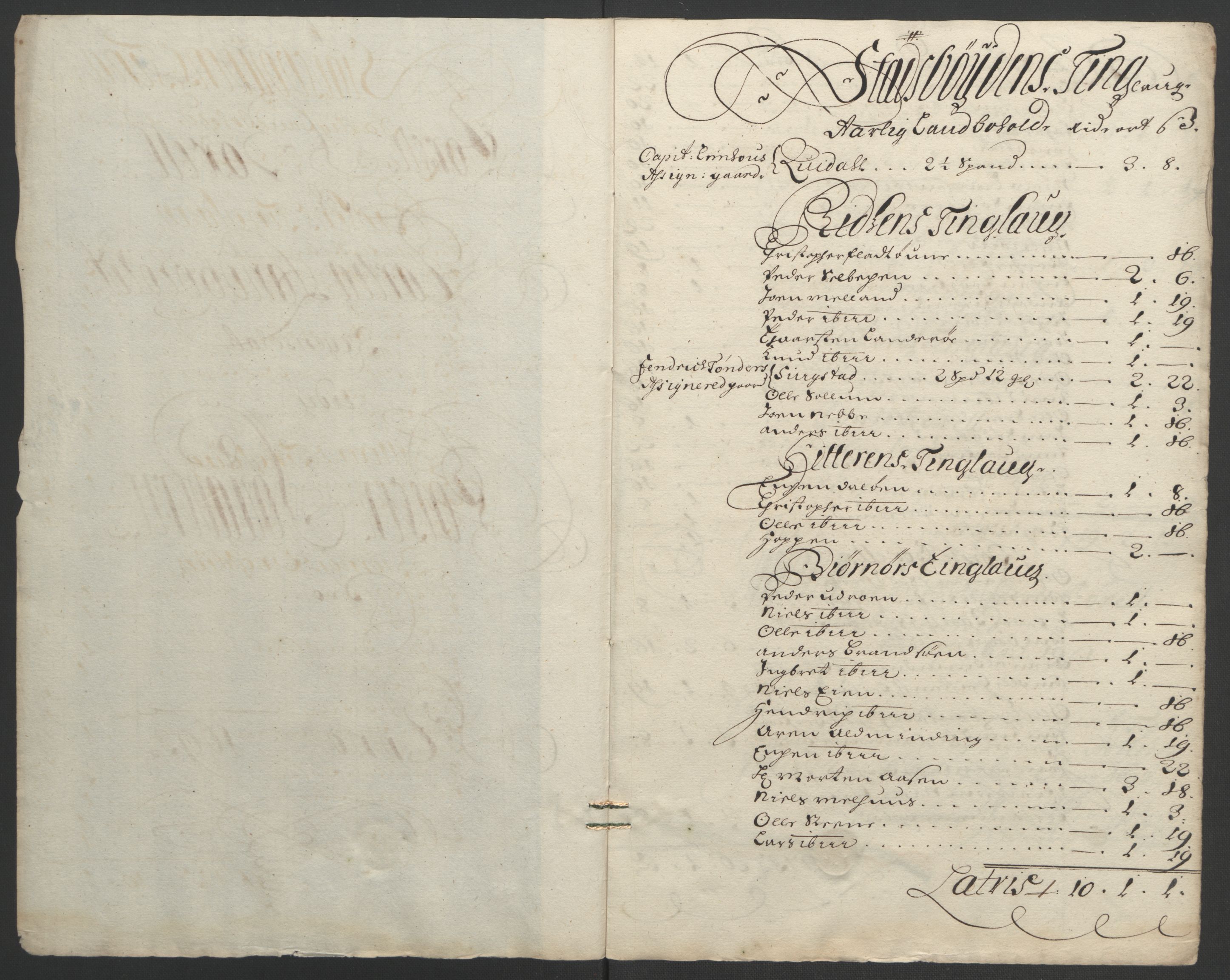 Rentekammeret inntil 1814, Reviderte regnskaper, Fogderegnskap, RA/EA-4092/R57/L3849: Fogderegnskap Fosen, 1692-1693, p. 550