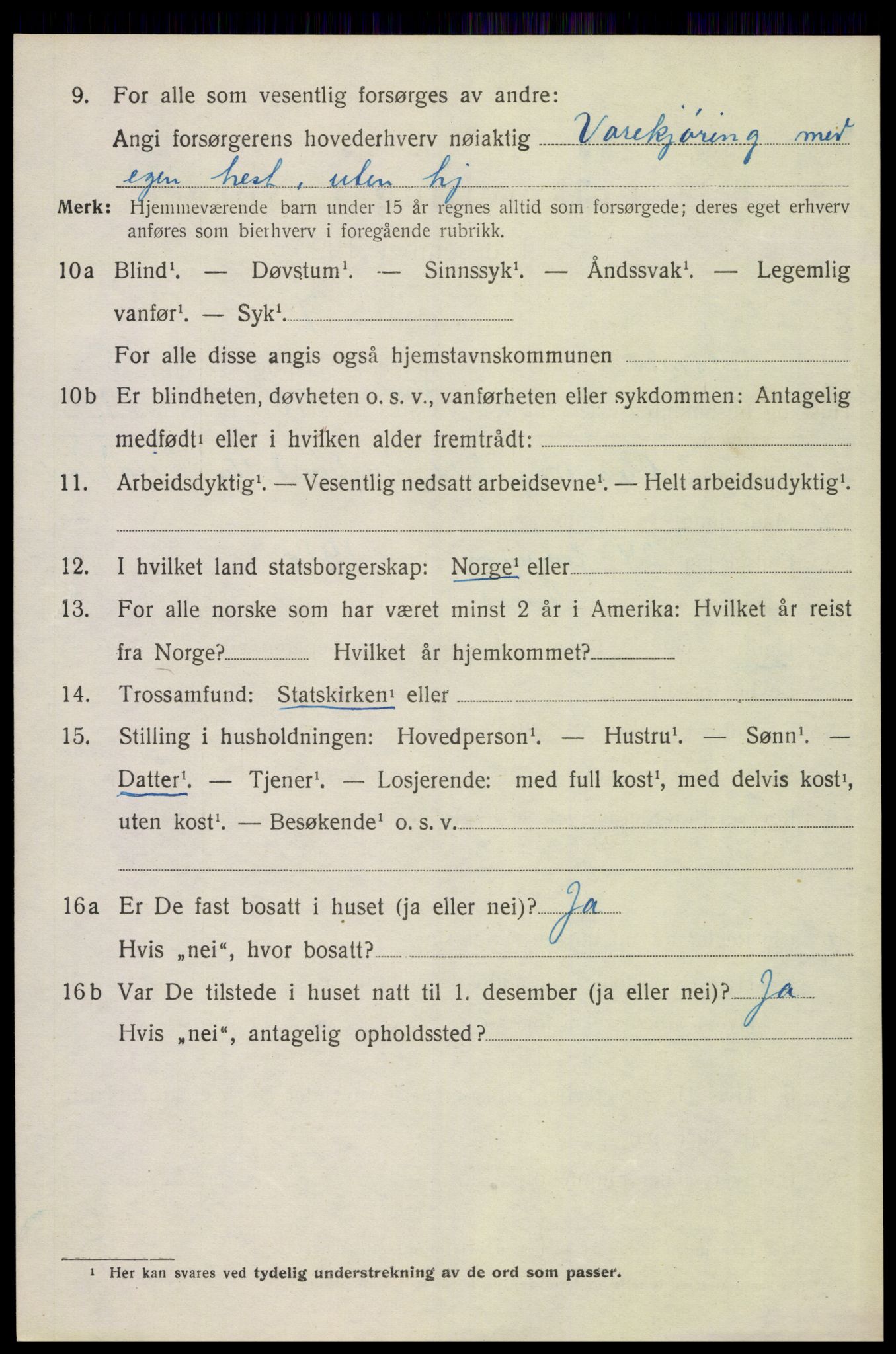 SAH, 1920 census for Åsnes, 1920, p. 6927