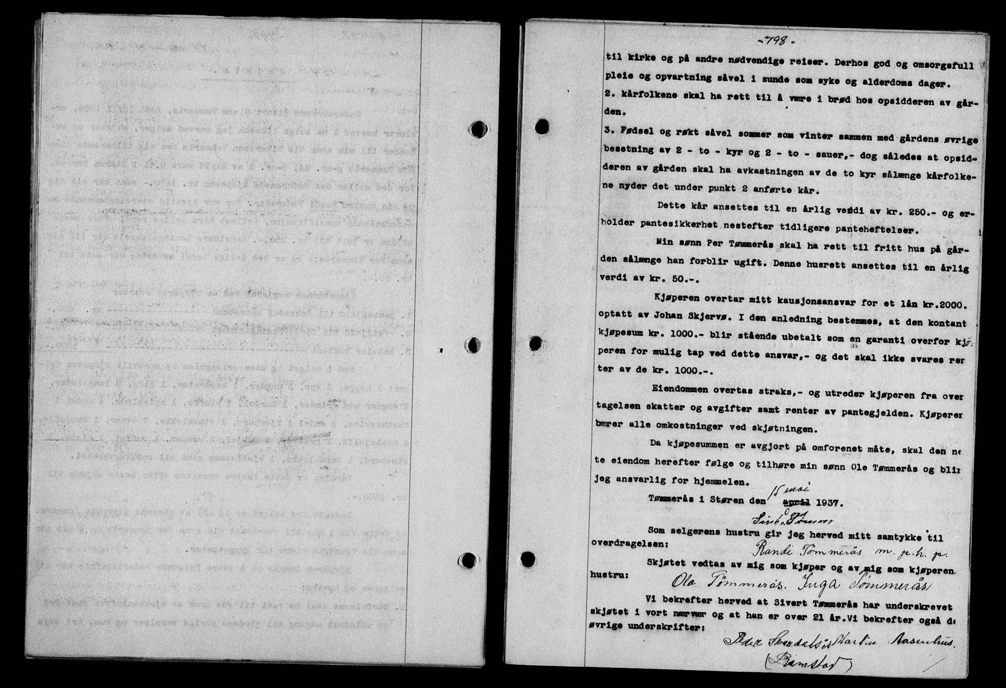 Gauldal sorenskriveri, SAT/A-0014/1/2/2C/L0047: Mortgage book no. 50-51, 1937-1937, Diary no: : 754/1937