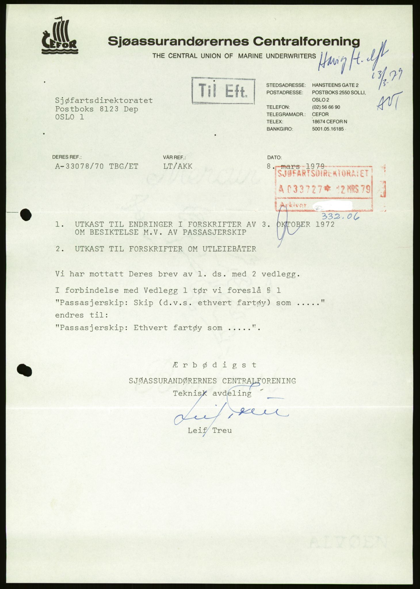 Sjøfartsdirektoratet med forløpere, generelt arkiv, AV/RA-S-1407/D/Du/Duc/L0642/0001: Skipskontrollen - Forskrifter / Forskrift om utleiebåter (2 mapper), 1978-1987, p. 371