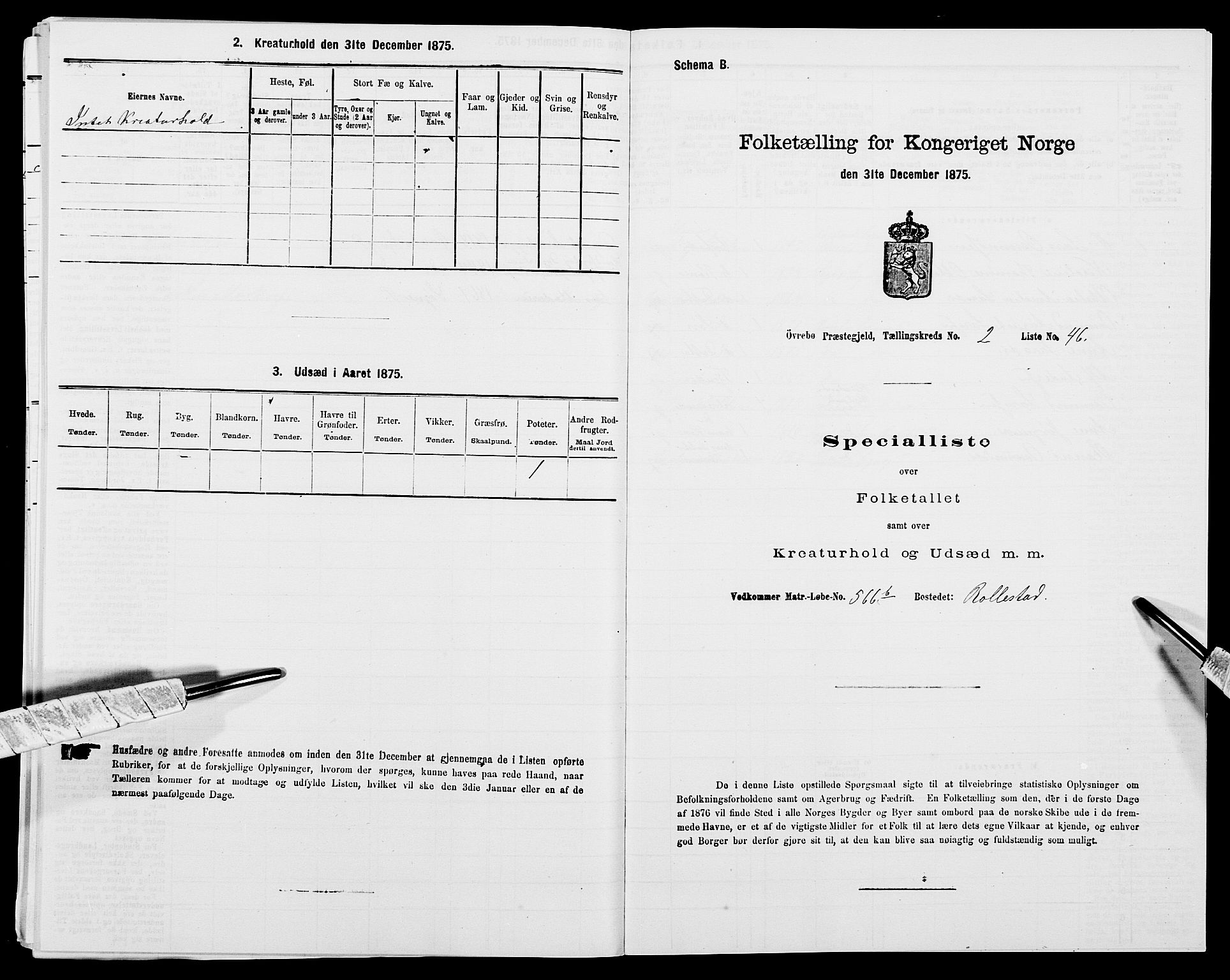 SAK, 1875 census for 1016P Øvrebø, 1875, p. 265