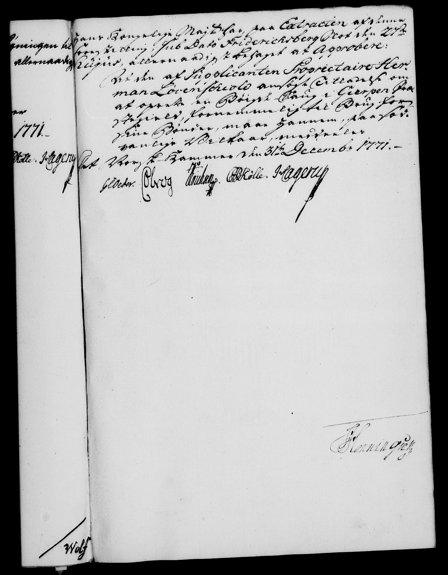 Rentekammeret, Kammerkanselliet, RA/EA-3111/G/Gf/Gfa/L0054: Norsk relasjons- og resolusjonsprotokoll (merket RK 52.54), 1771-1772, p. 202