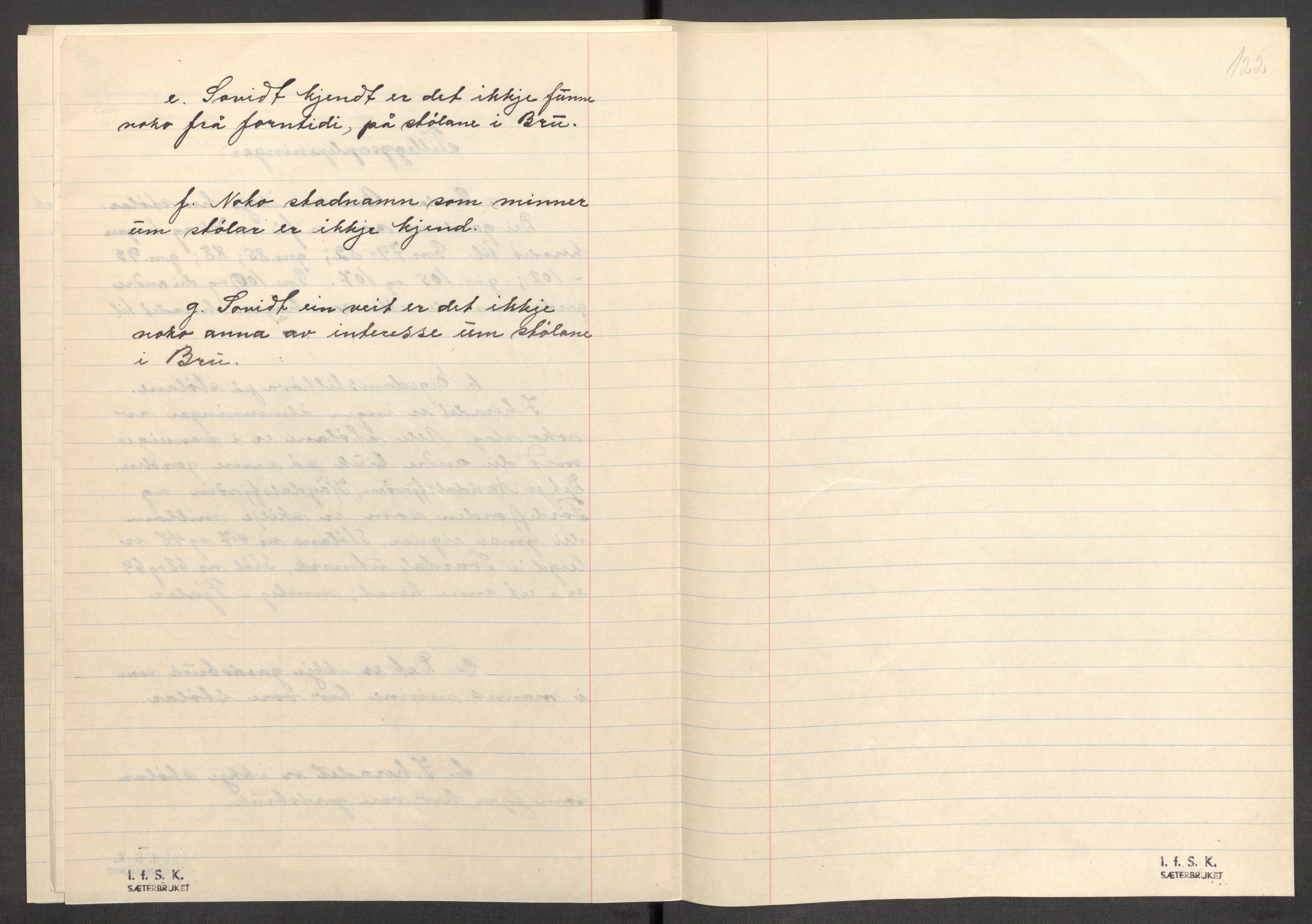 Instituttet for sammenlignende kulturforskning, AV/RA-PA-0424/F/Fc/L0011/0003: Eske B11: / Sogn og Fjordane (perm XXX), 1934-1936, p. 122