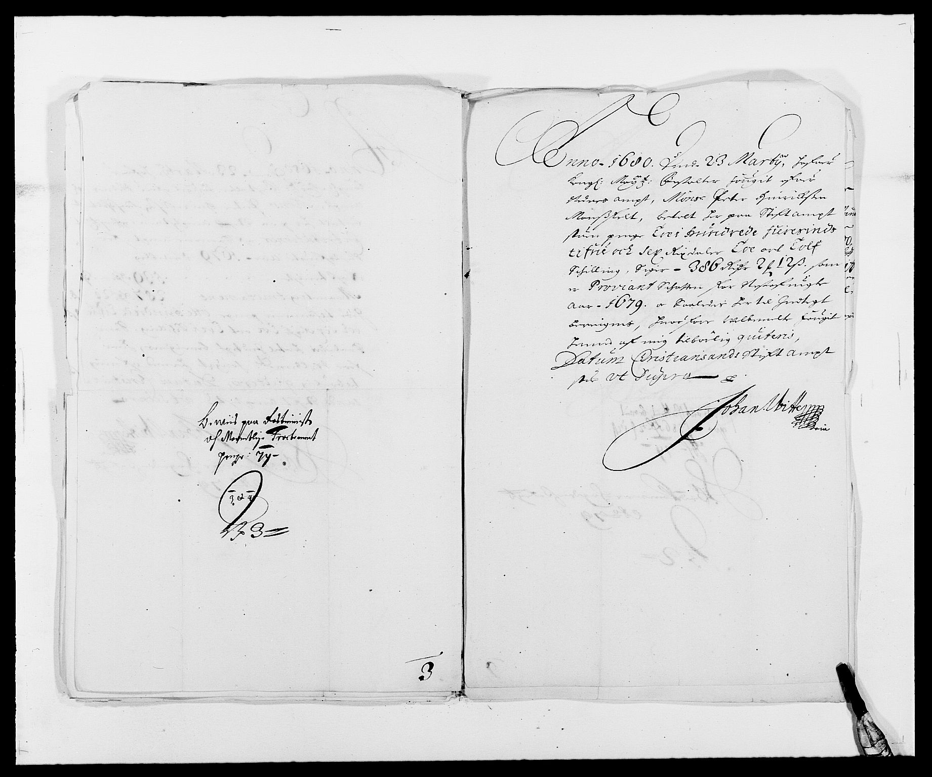 Rentekammeret inntil 1814, Reviderte regnskaper, Fogderegnskap, AV/RA-EA-4092/R39/L2303: Fogderegnskap Nedenes, 1679, p. 13