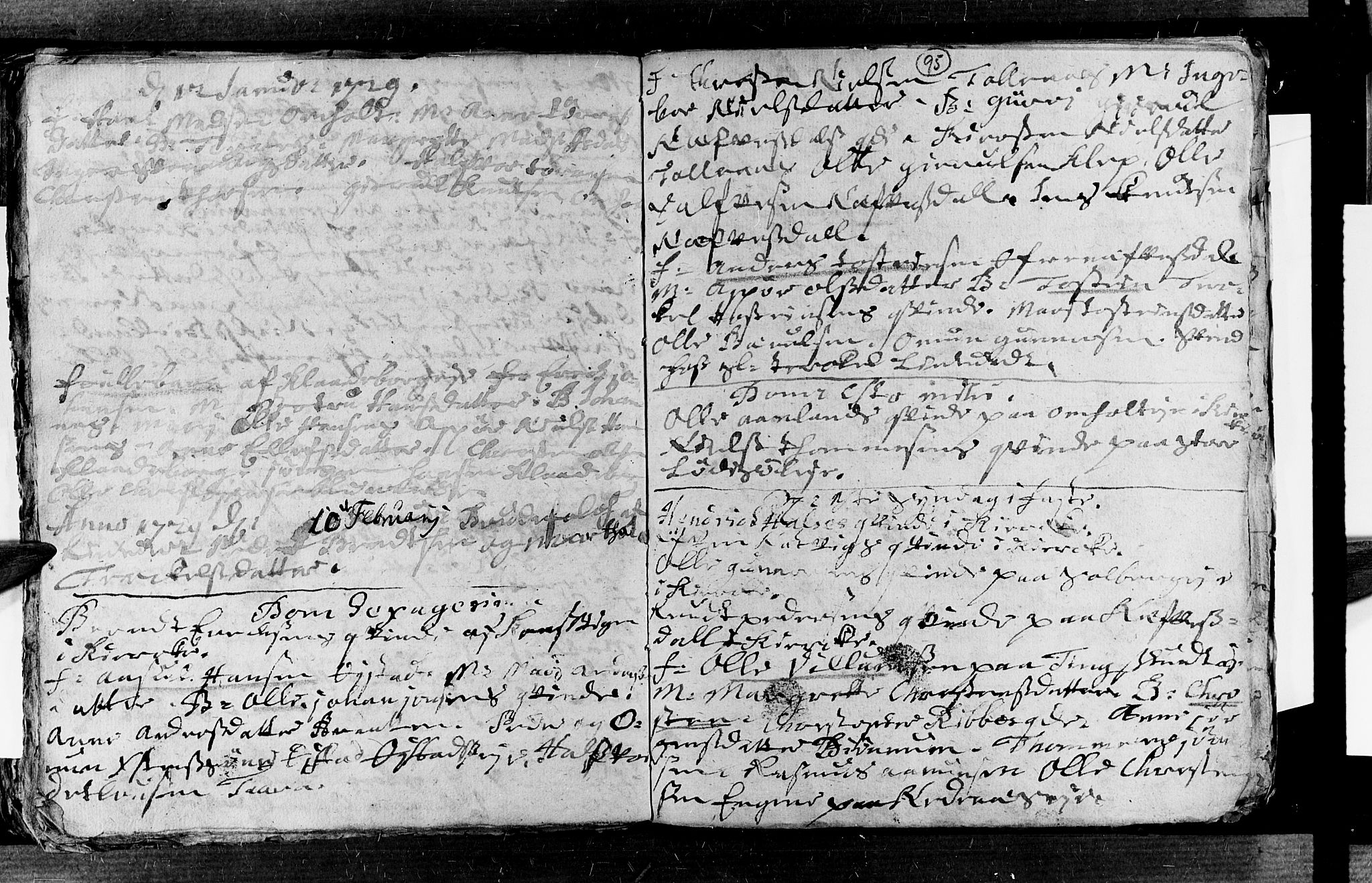 Øyestad sokneprestkontor, AV/SAK-1111-0049/F/Fa/L0003: Parish register (official) no. A 3, 1722-1730, p. 95