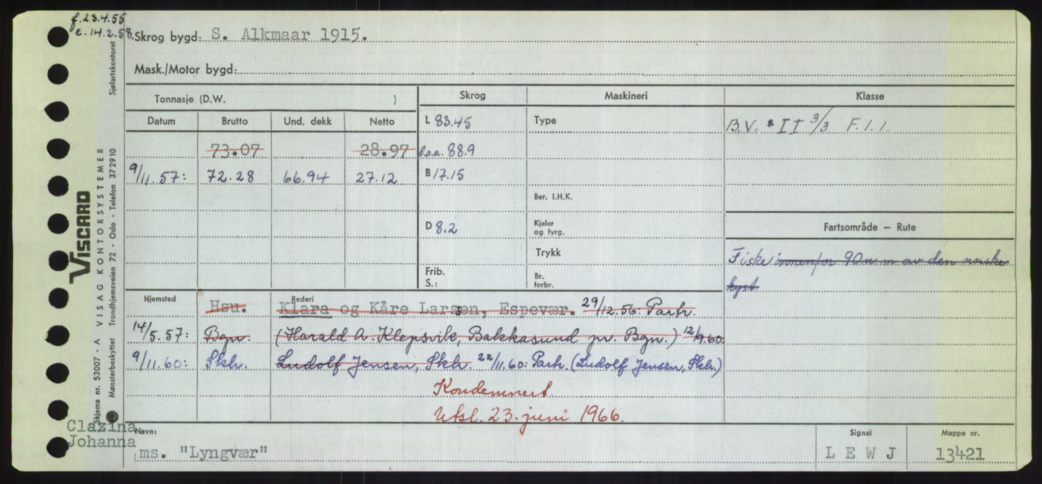 Sjøfartsdirektoratet med forløpere, Skipsmålingen, AV/RA-S-1627/H/Hd/L0023: Fartøy, Lia-Løv, p. 469