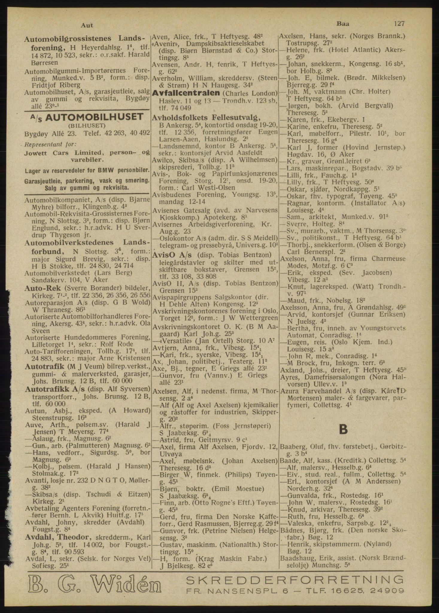 Kristiania/Oslo adressebok, PUBL/-, 1946, p. 127