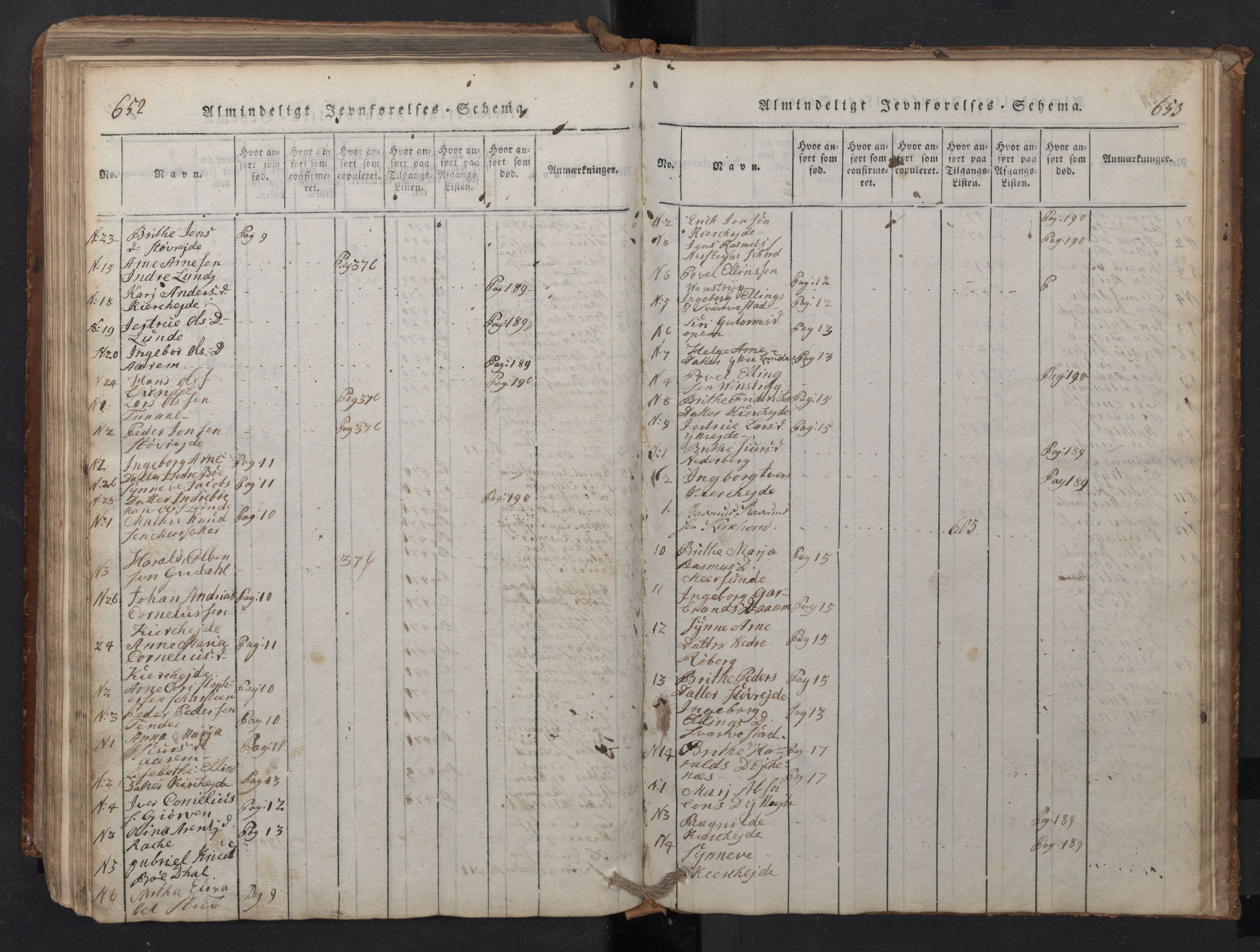 Stryn Sokneprestembete, SAB/A-82501: Parish register (copy) no. A 1, 1816-1844, p. 652-653