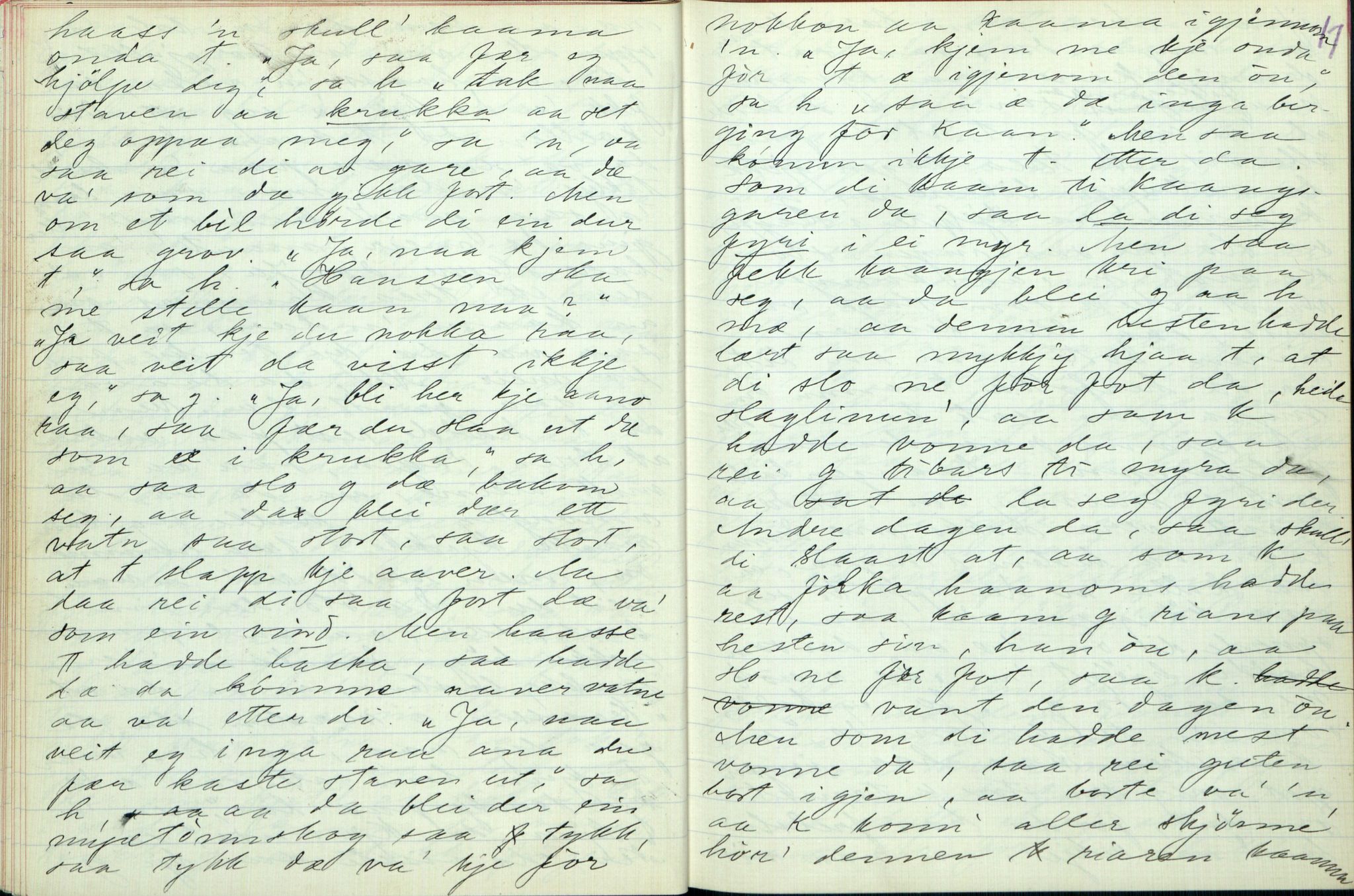 Rikard Berge, TEMU/TGM-A-1003/F/L0003/0012: 061-100 Innholdslister / 71 Kilen: sagn m.m., 1910, p. 16-17