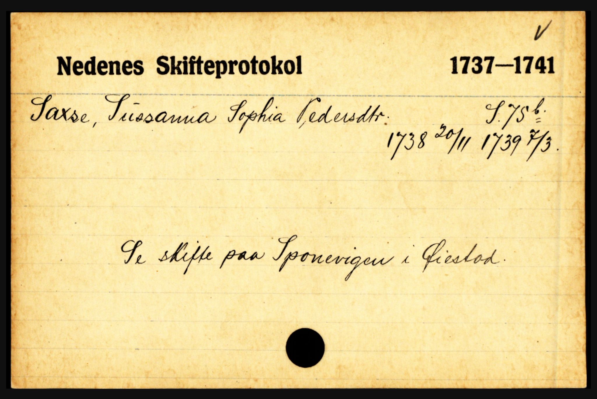 Nedenes sorenskriveri før 1824, AV/SAK-1221-0007/H, p. 26115