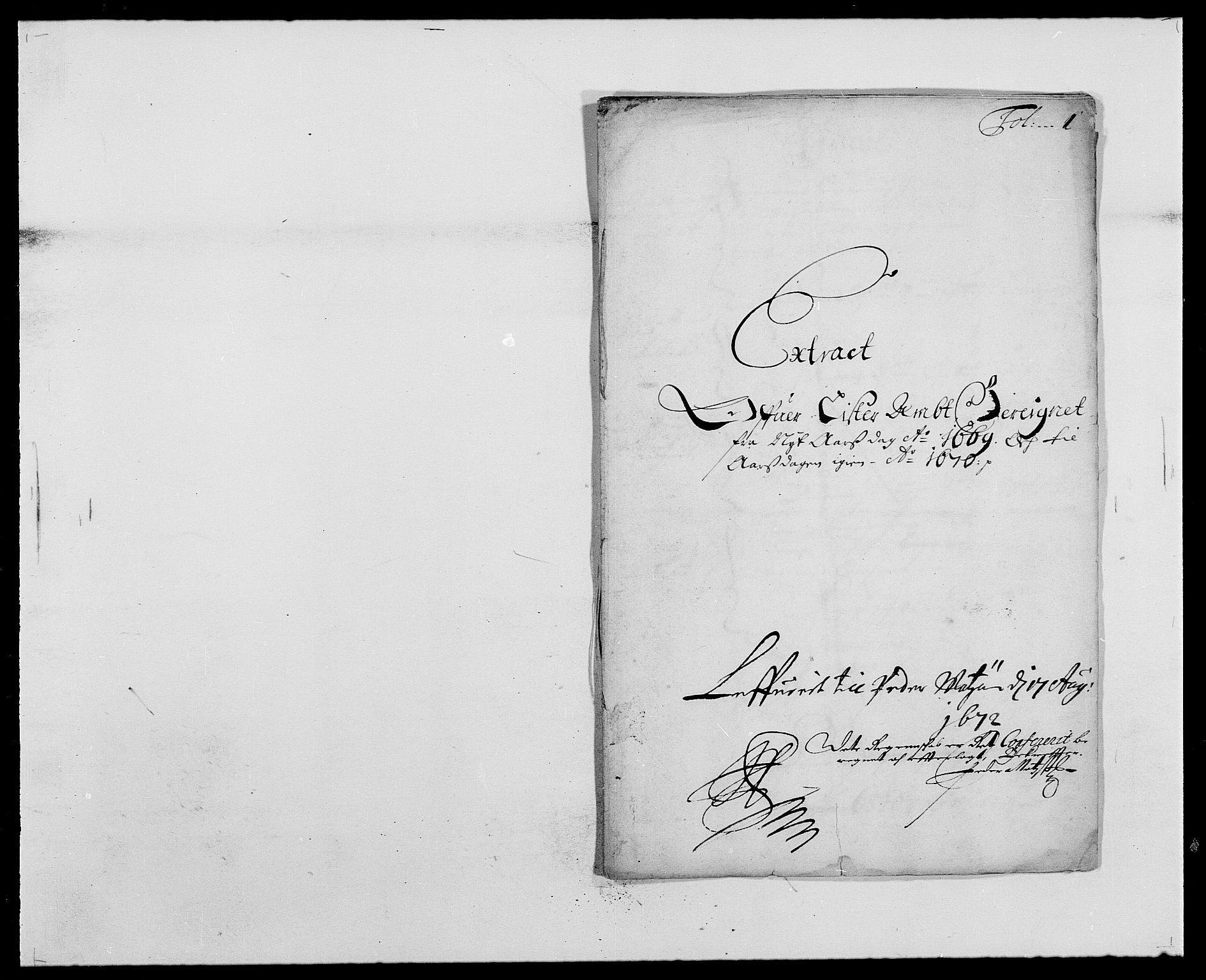 Rentekammeret inntil 1814, Reviderte regnskaper, Fogderegnskap, AV/RA-EA-4092/R41/L2525: Fogderegnskap Lista, 1669-1671, p. 1