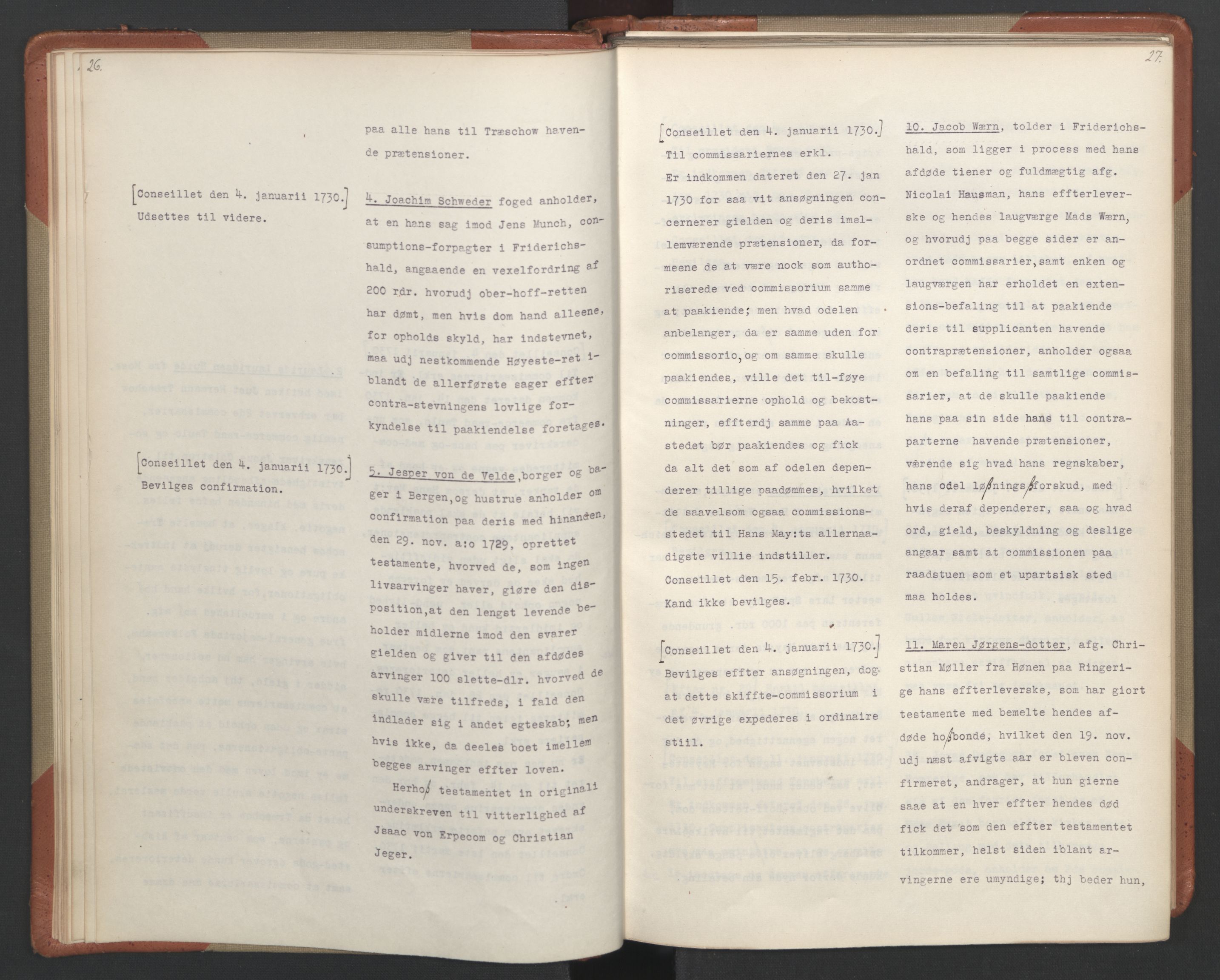 Avskriftsamlingen, AV/RA-EA-4022/F/Fa/L0093: Supplikker, 1730, p. 17