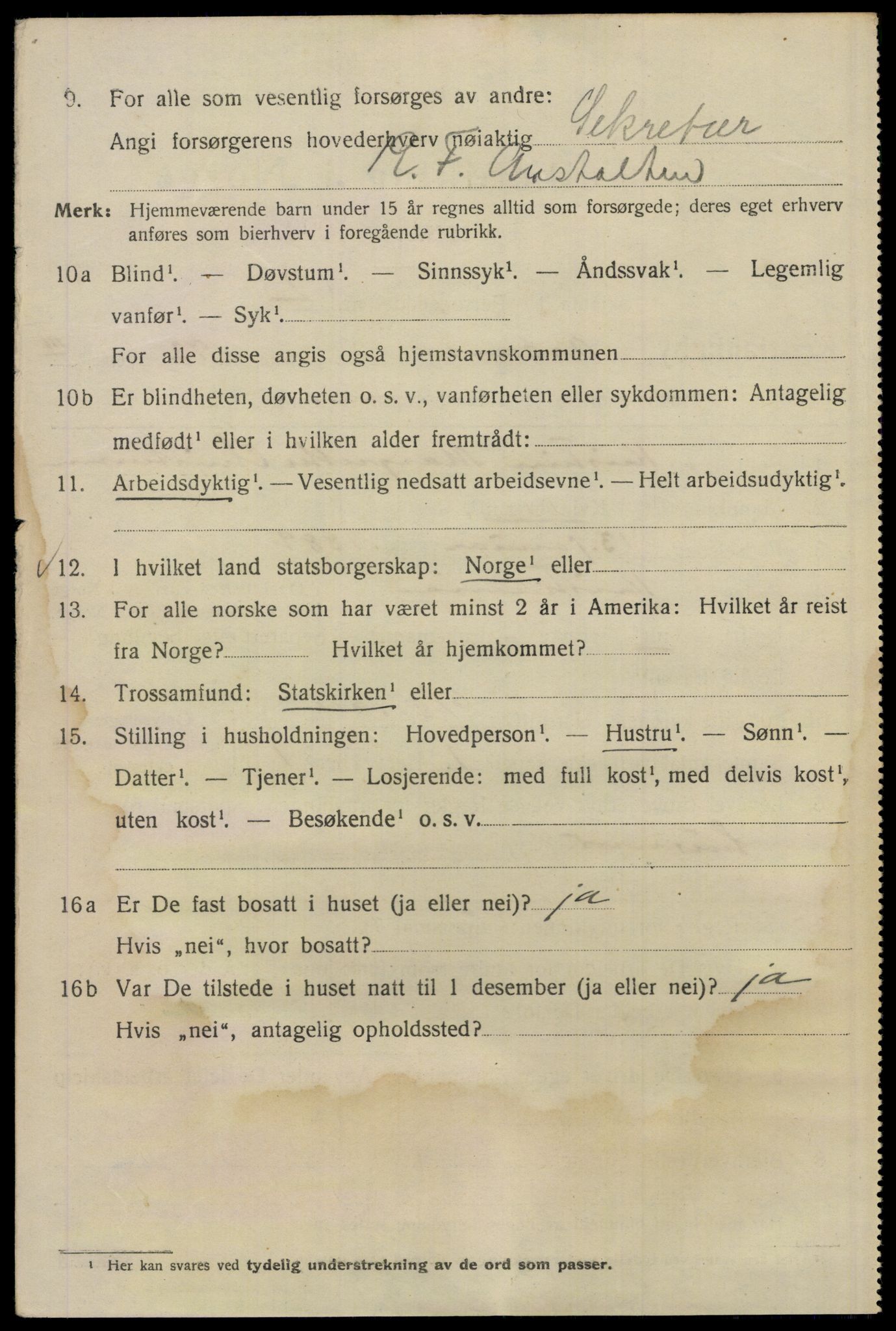 SAO, 1920 census for Kristiania, 1920, p. 439238