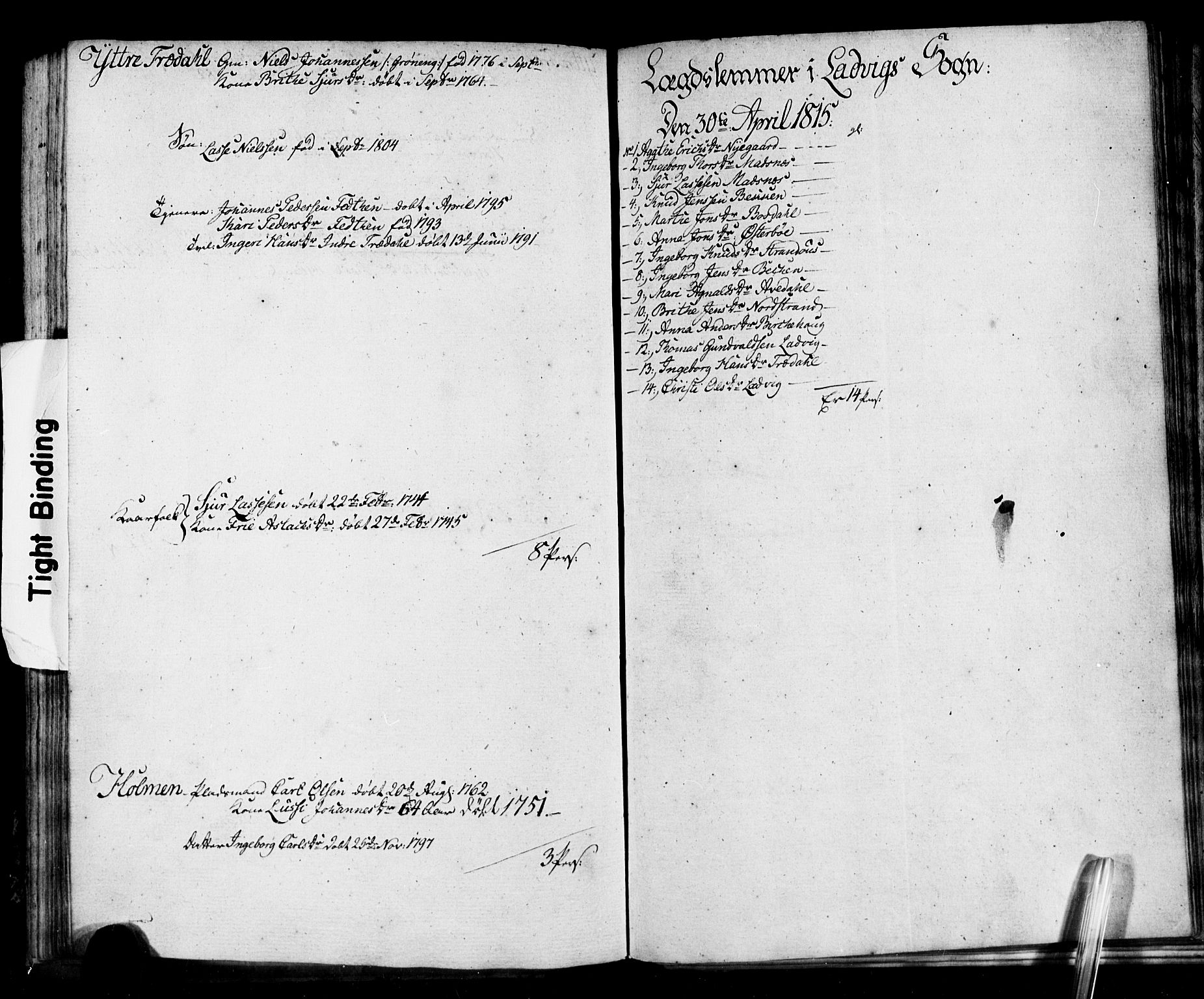 SAB, 1815 Census for 1415P Lavik, 1815, p. 71