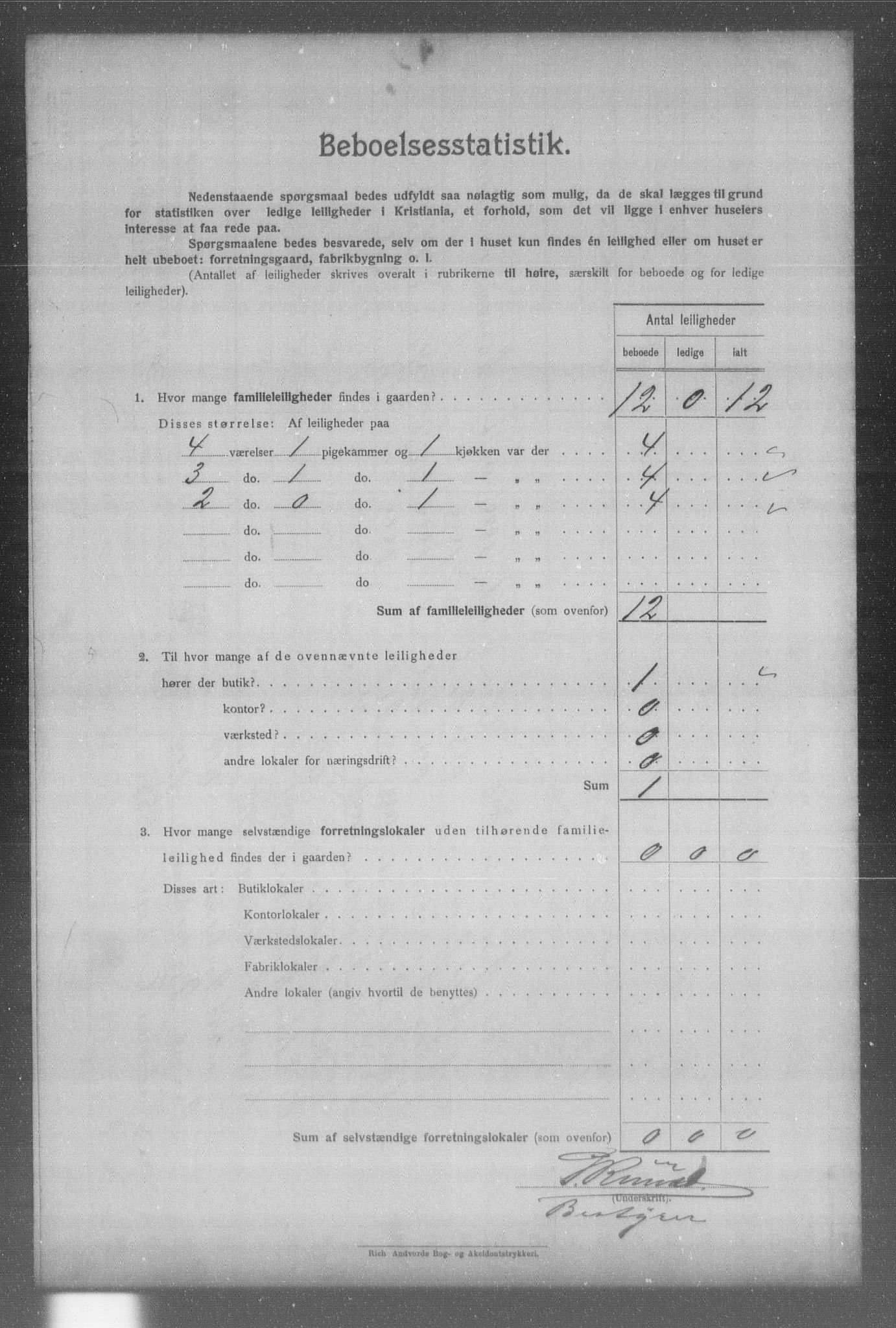 OBA, Municipal Census 1904 for Kristiania, 1904, p. 634