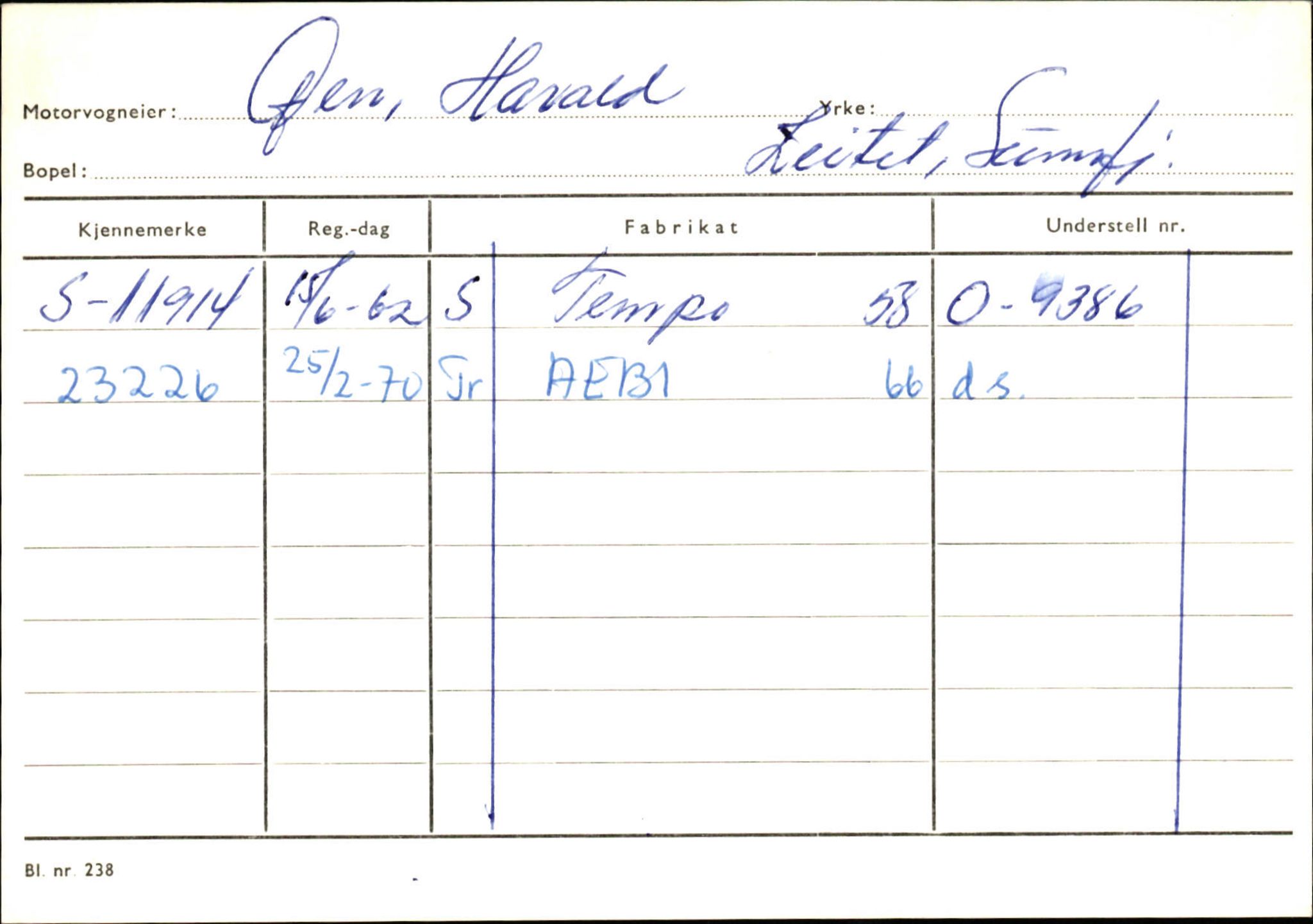 Statens vegvesen, Sogn og Fjordane vegkontor, AV/SAB-A-5301/4/F/L0126: Eigarregister Fjaler M-Å. Leikanger A-Å, 1945-1975, p. 700