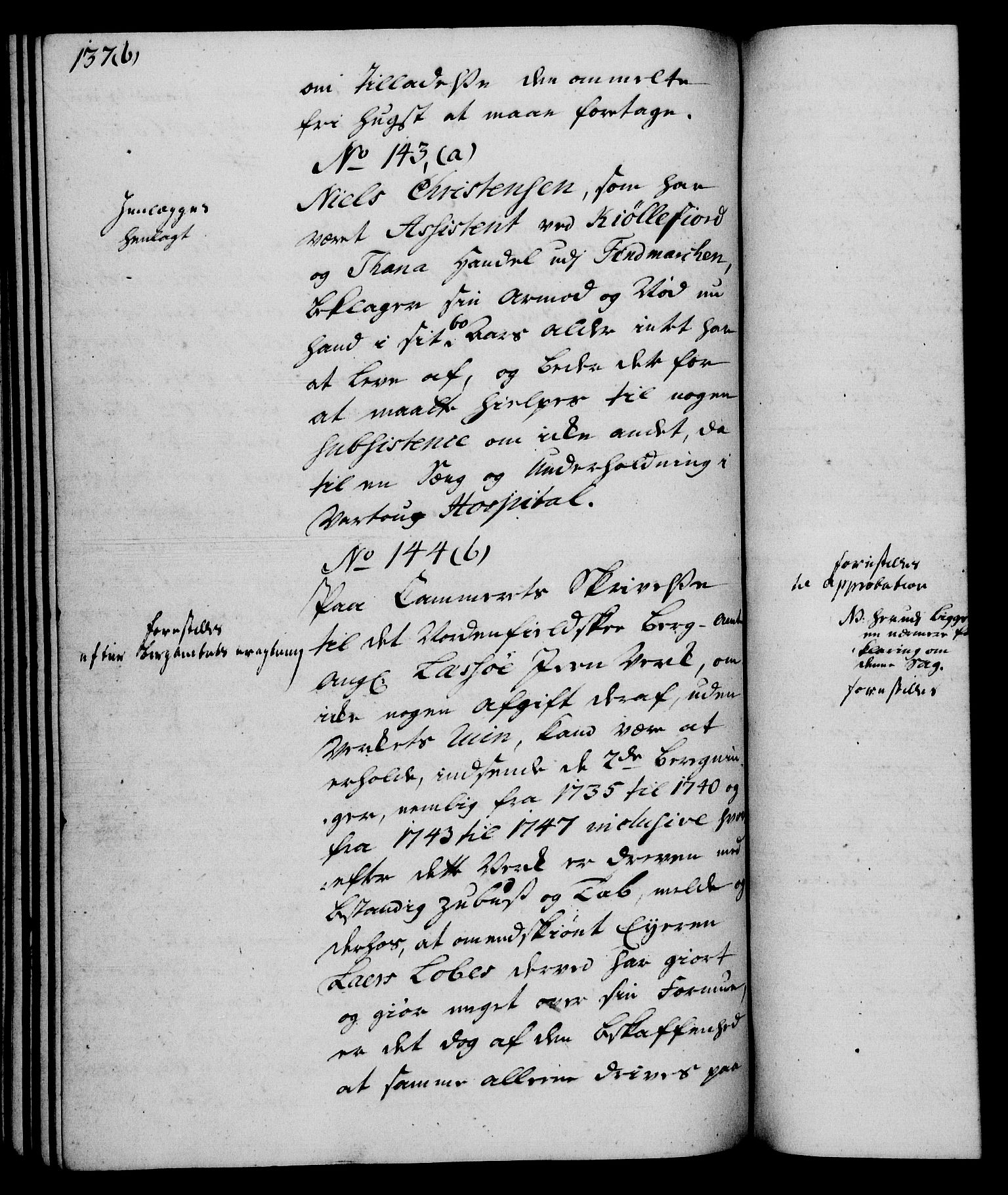 Rentekammeret, Kammerkanselliet, RA/EA-3111/G/Gh/Gha/L0029: Norsk ekstraktmemorialprotokoll (merket RK 53.74), 1748-1749, p. 137