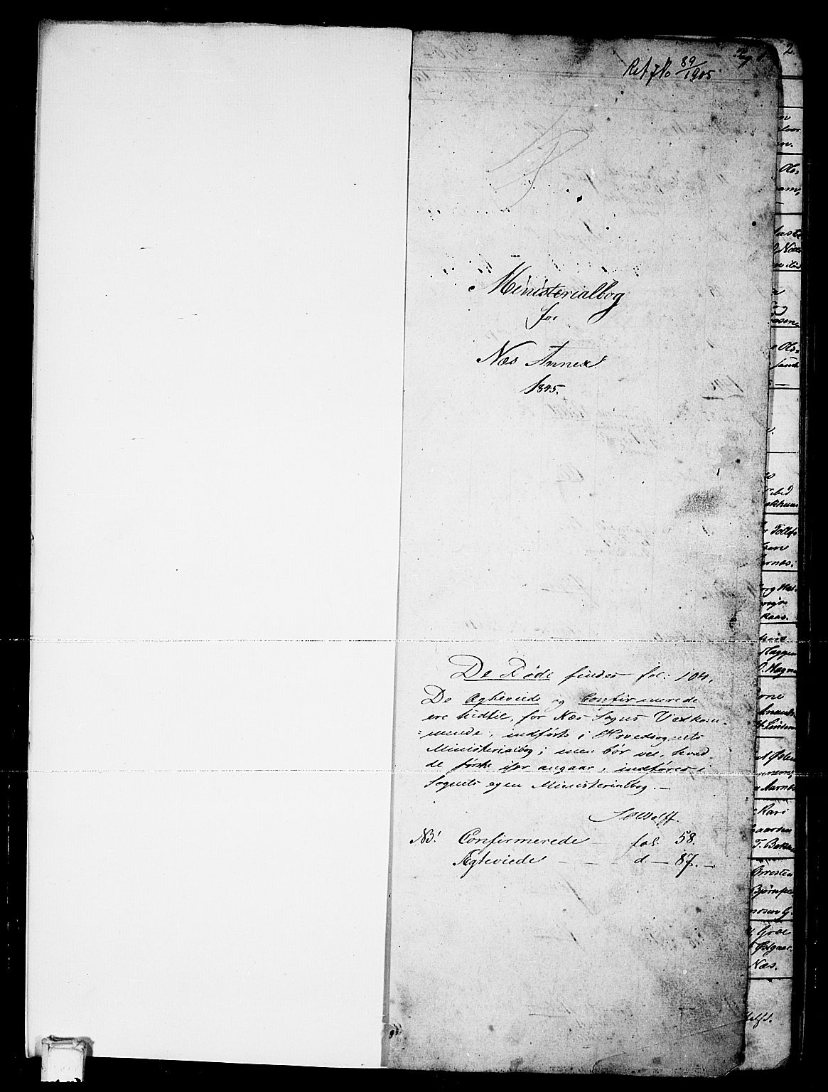 Sauherad kirkebøker, AV/SAKO-A-298/G/Gb/L0001: Parish register (copy) no. II 1, 1845-1865, p. 1
