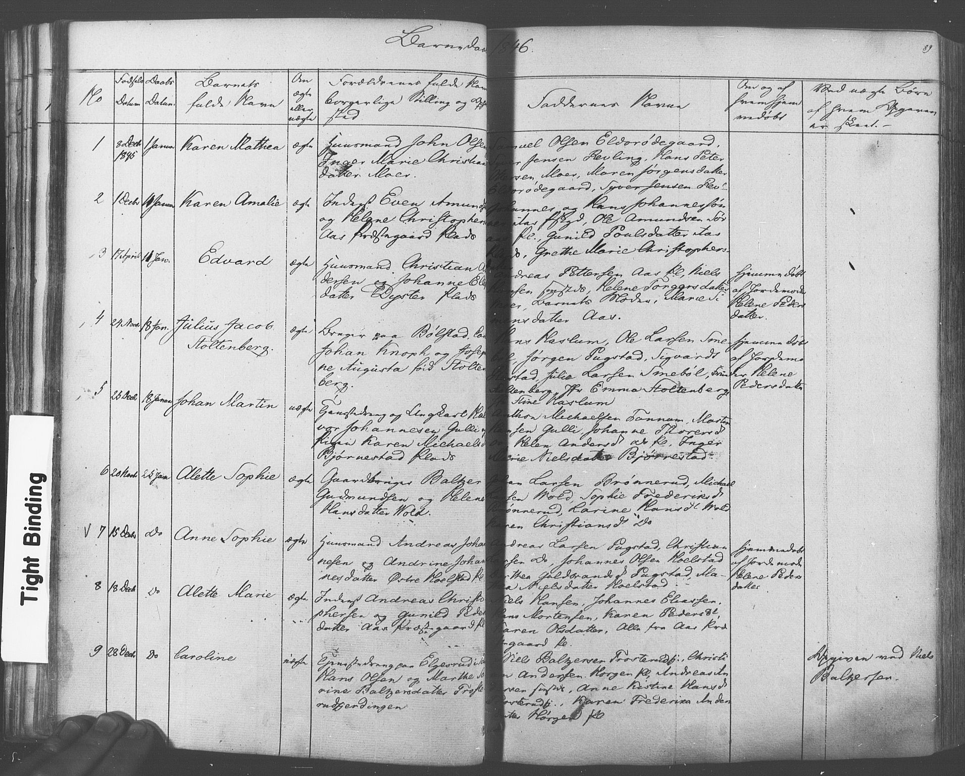 Ås prestekontor Kirkebøker, AV/SAO-A-10894/F/Fa/L0006: Parish register (official) no. I 6, 1841-1853, p. 88-89