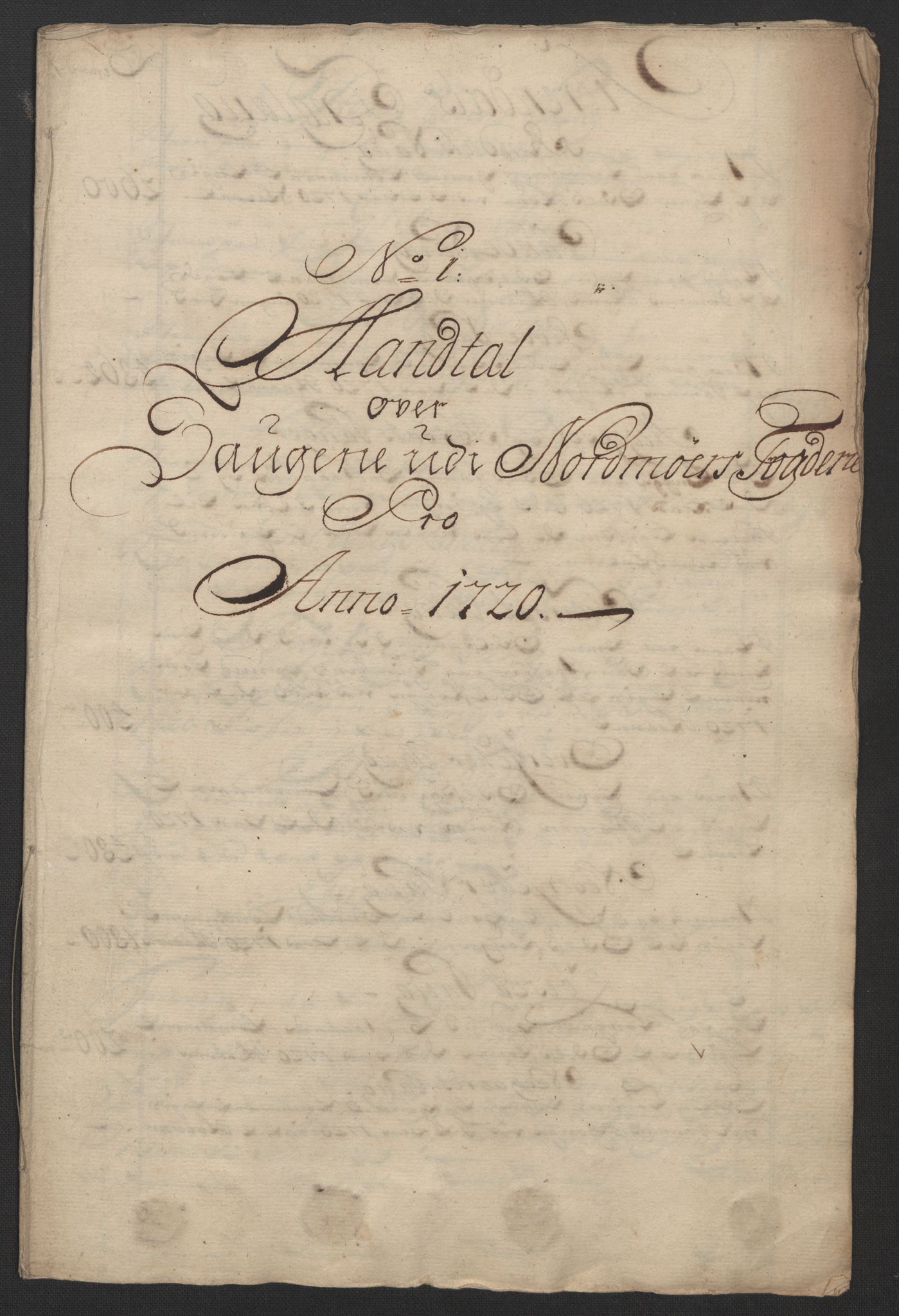 Rentekammeret inntil 1814, Reviderte regnskaper, Fogderegnskap, AV/RA-EA-4092/R56/L3753: Fogderegnskap Nordmøre, 1720, p. 569