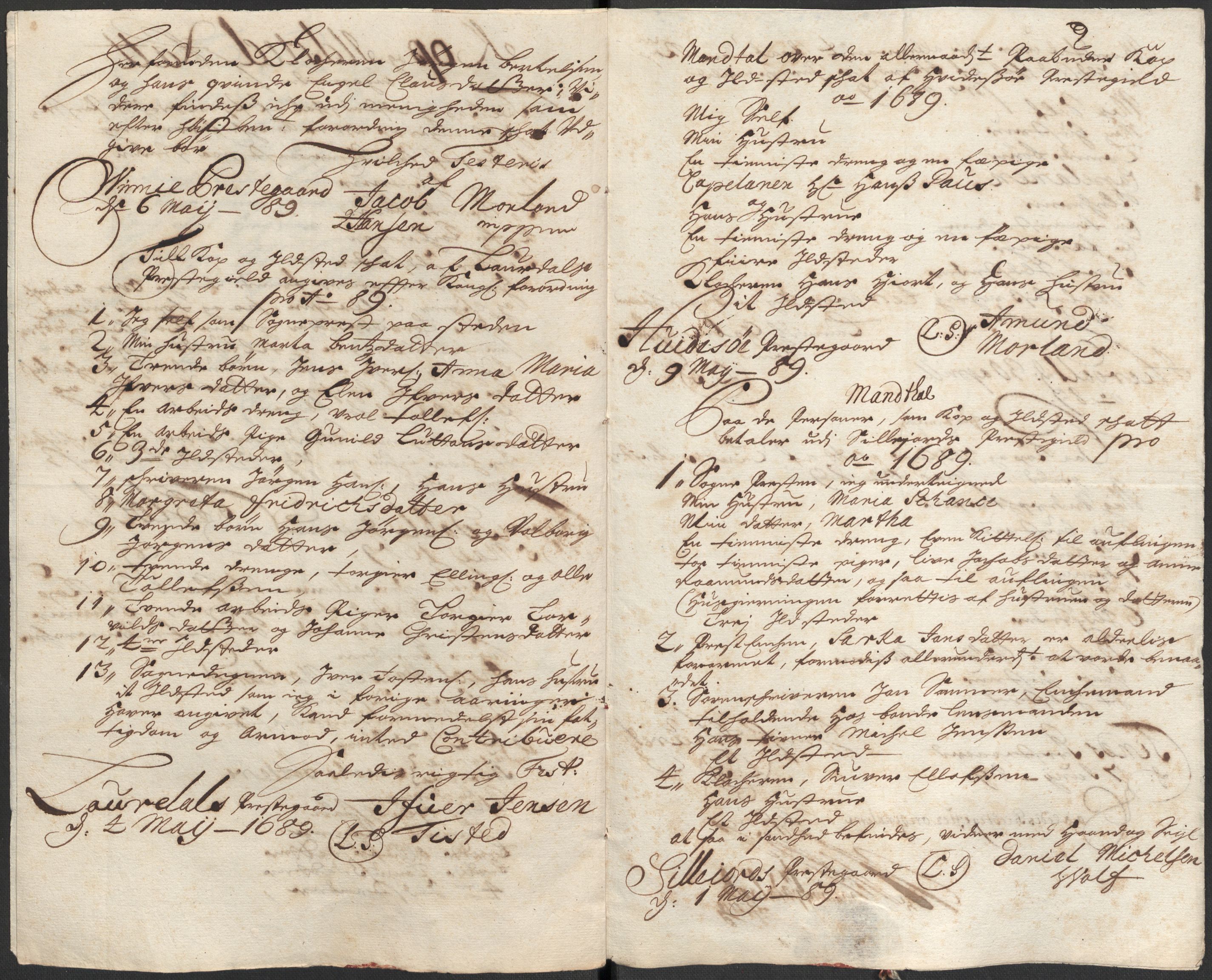 Rentekammeret inntil 1814, Reviderte regnskaper, Fogderegnskap, AV/RA-EA-4092/R35/L2088: Fogderegnskap Øvre og Nedre Telemark, 1687-1689, p. 61