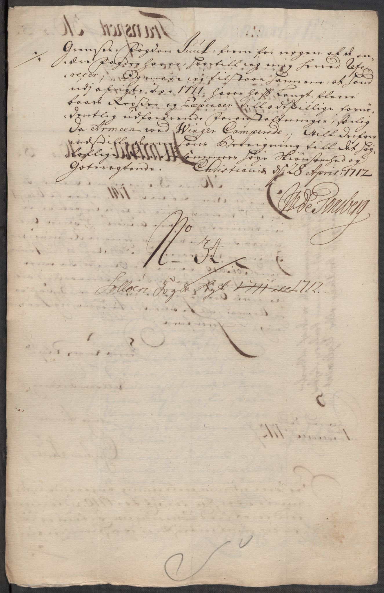 Rentekammeret inntil 1814, Reviderte regnskaper, Fogderegnskap, RA/EA-4092/R13/L0849: Fogderegnskap Solør, Odal og Østerdal, 1712, p. 364