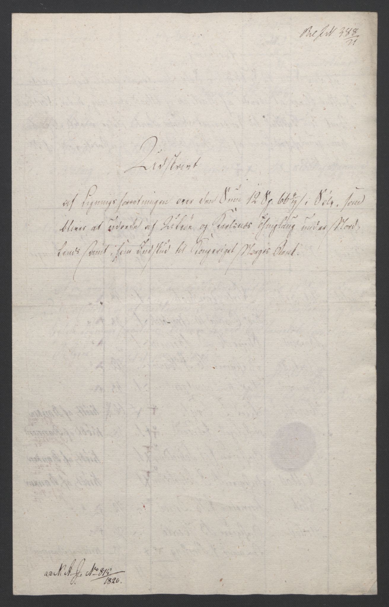 Sølvskatten 1816, NOBA/SOLVSKATTEN/A/L0058: Bind 59: Vesterålen og Lofoten fogderi, 1816-1821, p. 14