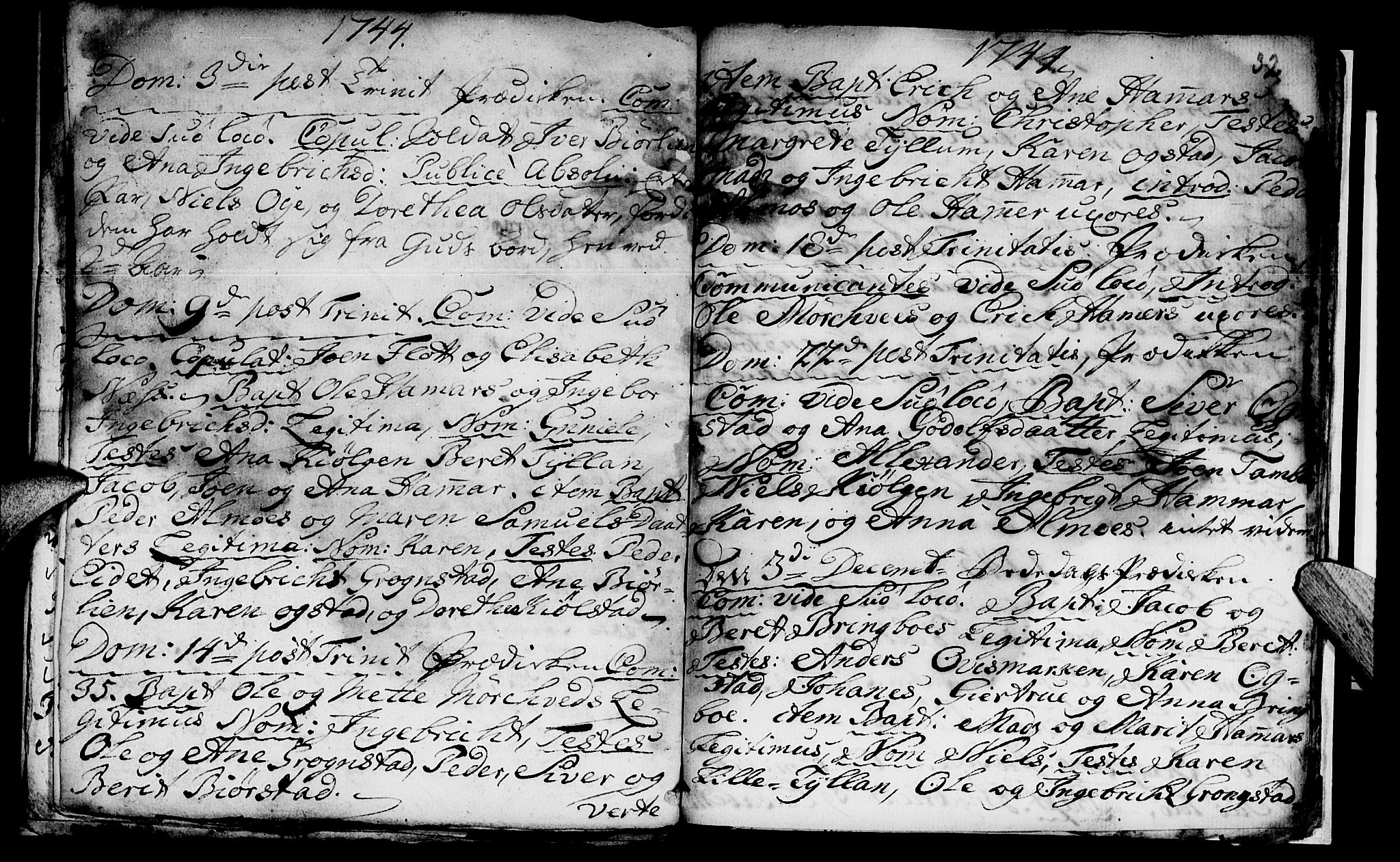 Ministerialprotokoller, klokkerbøker og fødselsregistre - Nord-Trøndelag, SAT/A-1458/765/L0560: Parish register (official) no. 765A01, 1706-1748, p. 32
