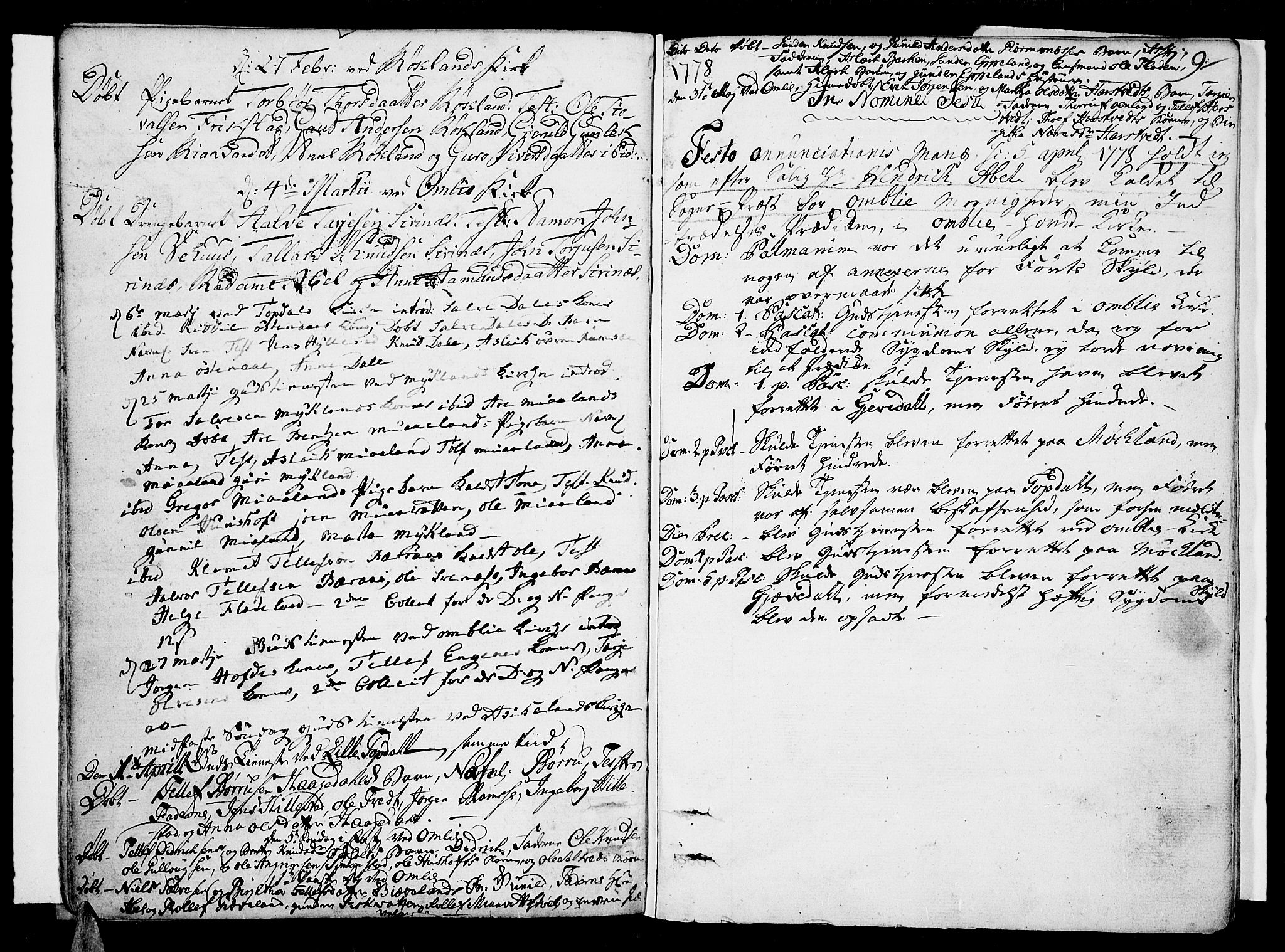 Åmli sokneprestkontor, AV/SAK-1111-0050/F/Fa/Fac/L0004: Parish register (official) no. A 4, 1775-1796, p. 9