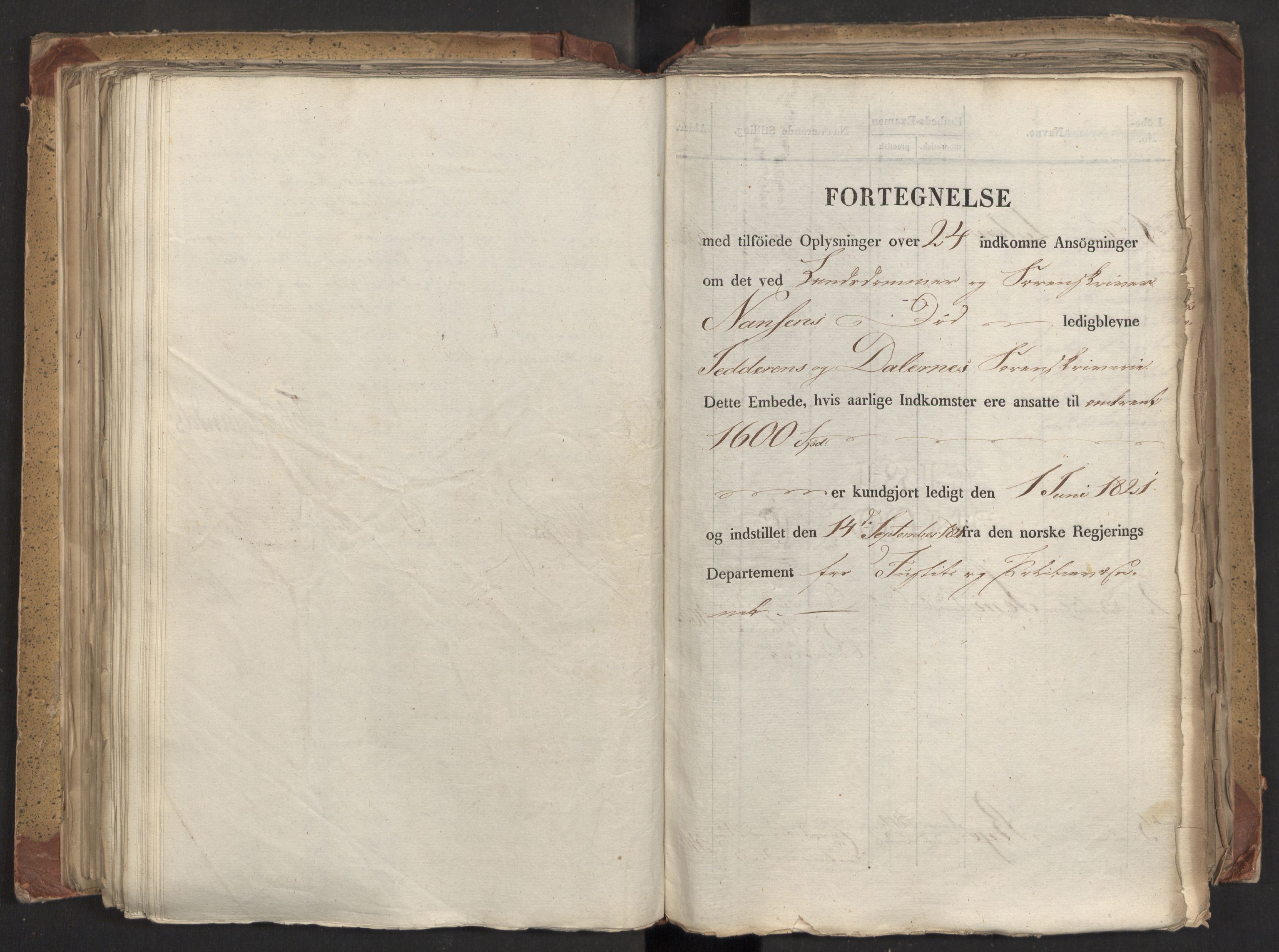 Statsrådsavdelingen i Stockholm, AV/RA-S-1003/D/Da/L0027: Regjeringsinnstillinger nr. 5275-5436, 1821, p. 254