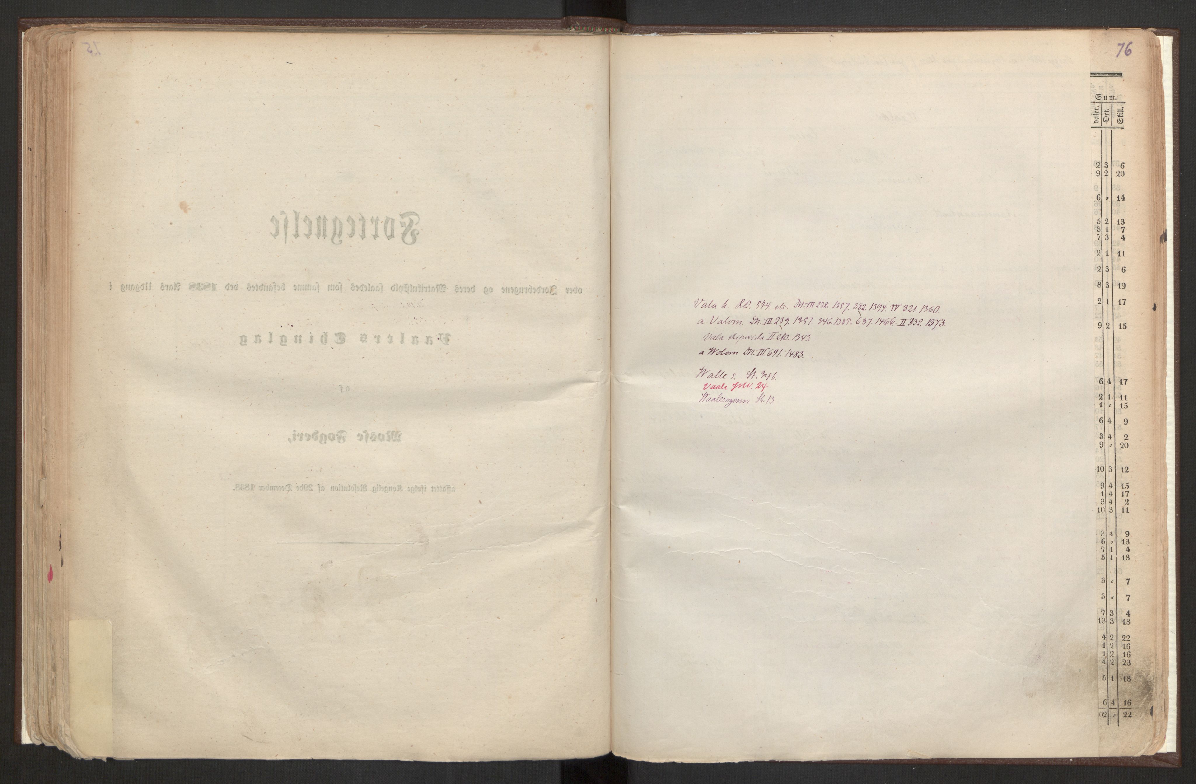 Rygh, AV/RA-PA-0034/F/Fb/L0001: Matrikkelen for 1838 - Smaalenes amt (Østfold fylke), 1838, p. 76a