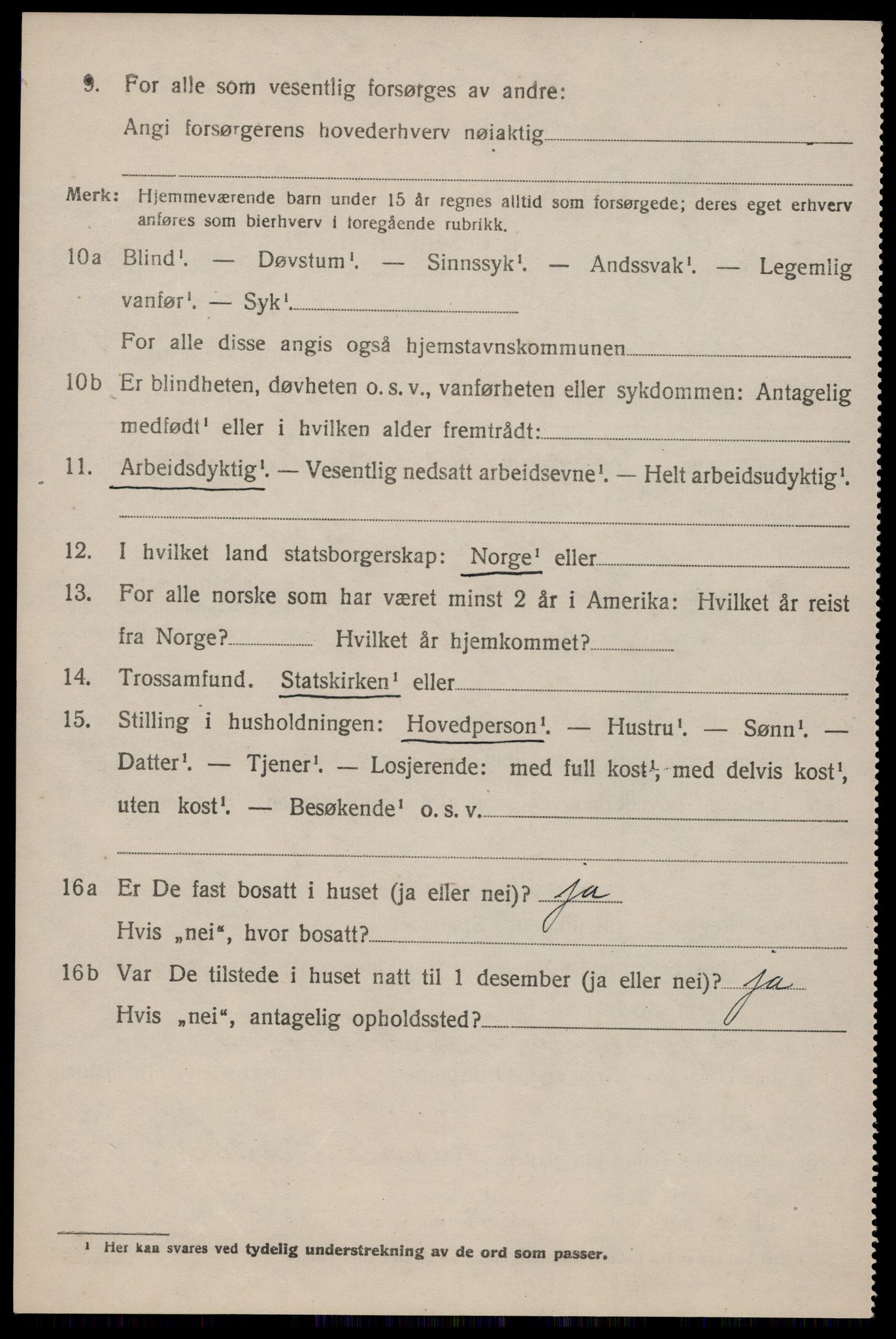 SAKO, 1920 census for Nissedal, 1920, p. 1846