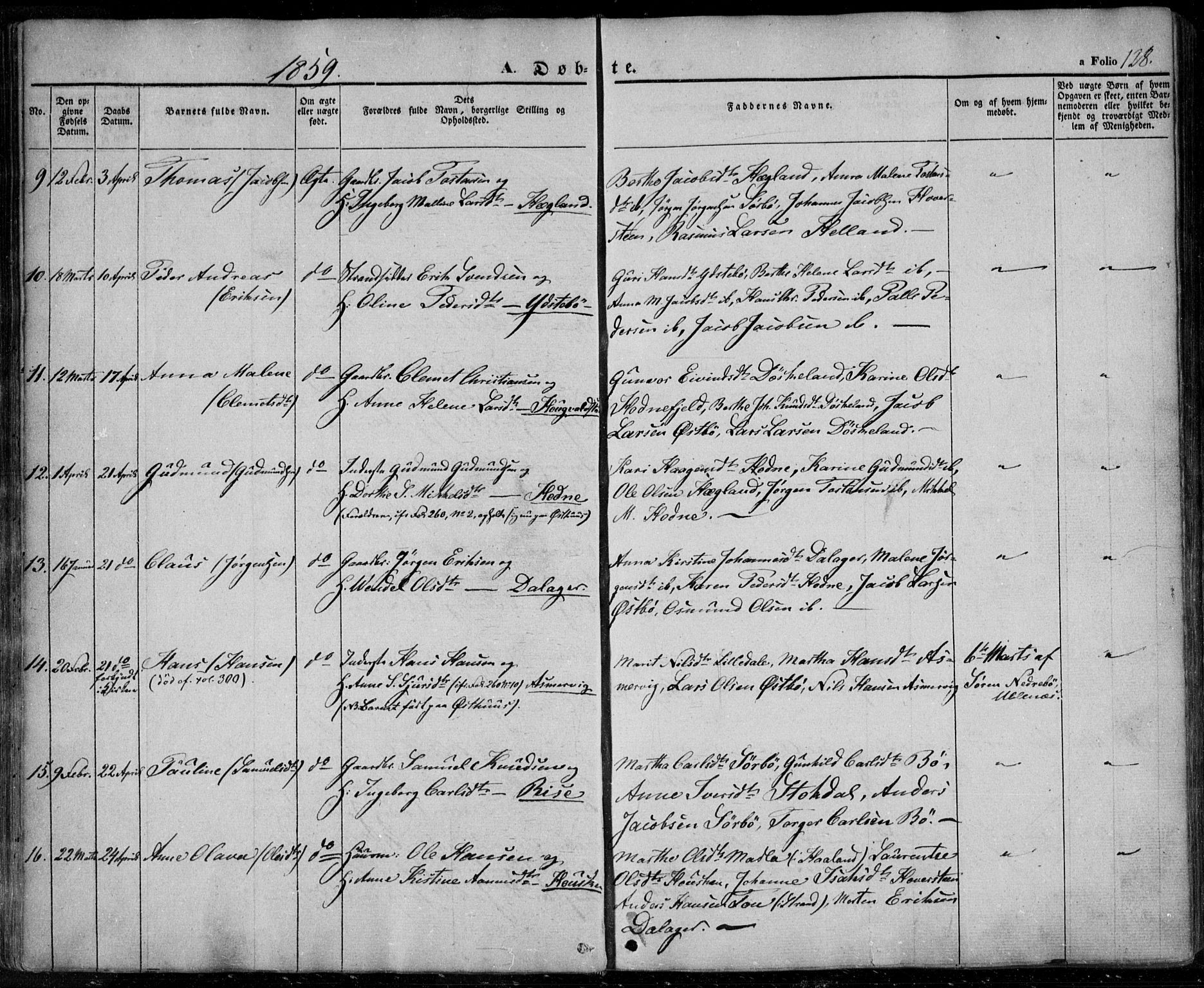 Rennesøy sokneprestkontor, AV/SAST-A -101827/H/Ha/Haa/L0005: Parish register (official) no. A 5, 1838-1859, p. 128