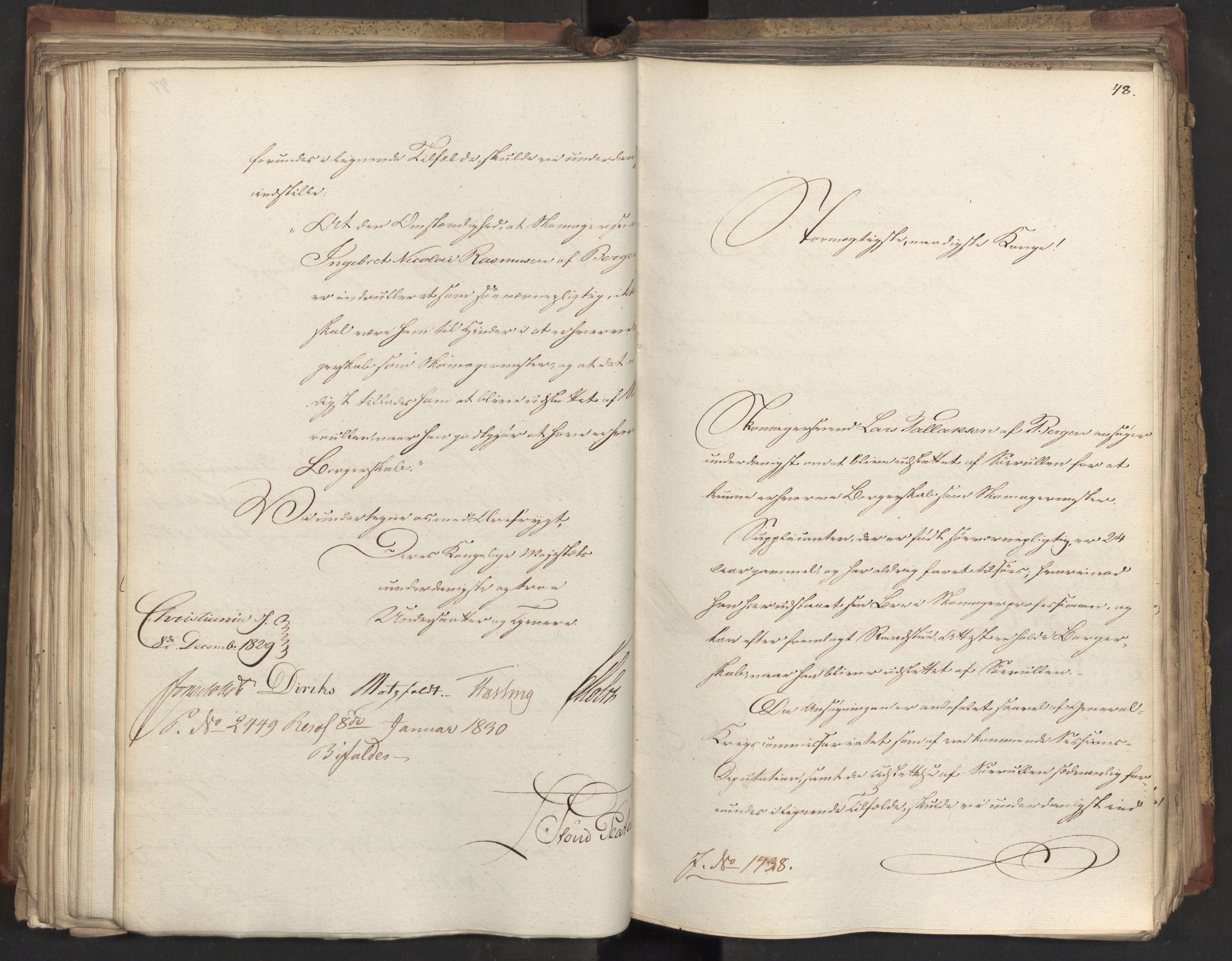 Statsrådsavdelingen i Stockholm, AV/RA-S-1003/D/Da/L0062: Regjeringsinnstillinger nr. 1667-1787, 1829, p. 241