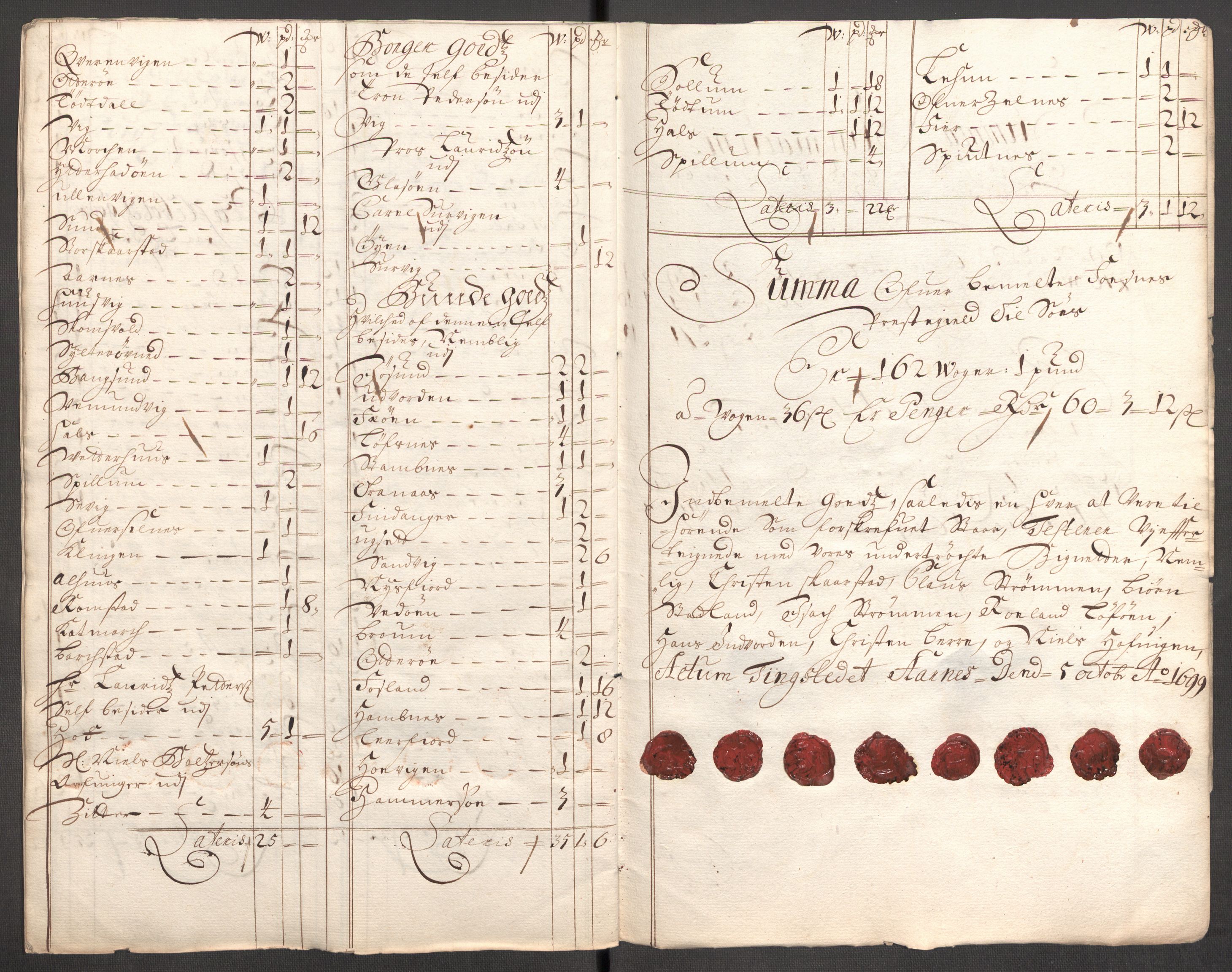 Rentekammeret inntil 1814, Reviderte regnskaper, Fogderegnskap, RA/EA-4092/R64/L4426: Fogderegnskap Namdal, 1699-1700, p. 208