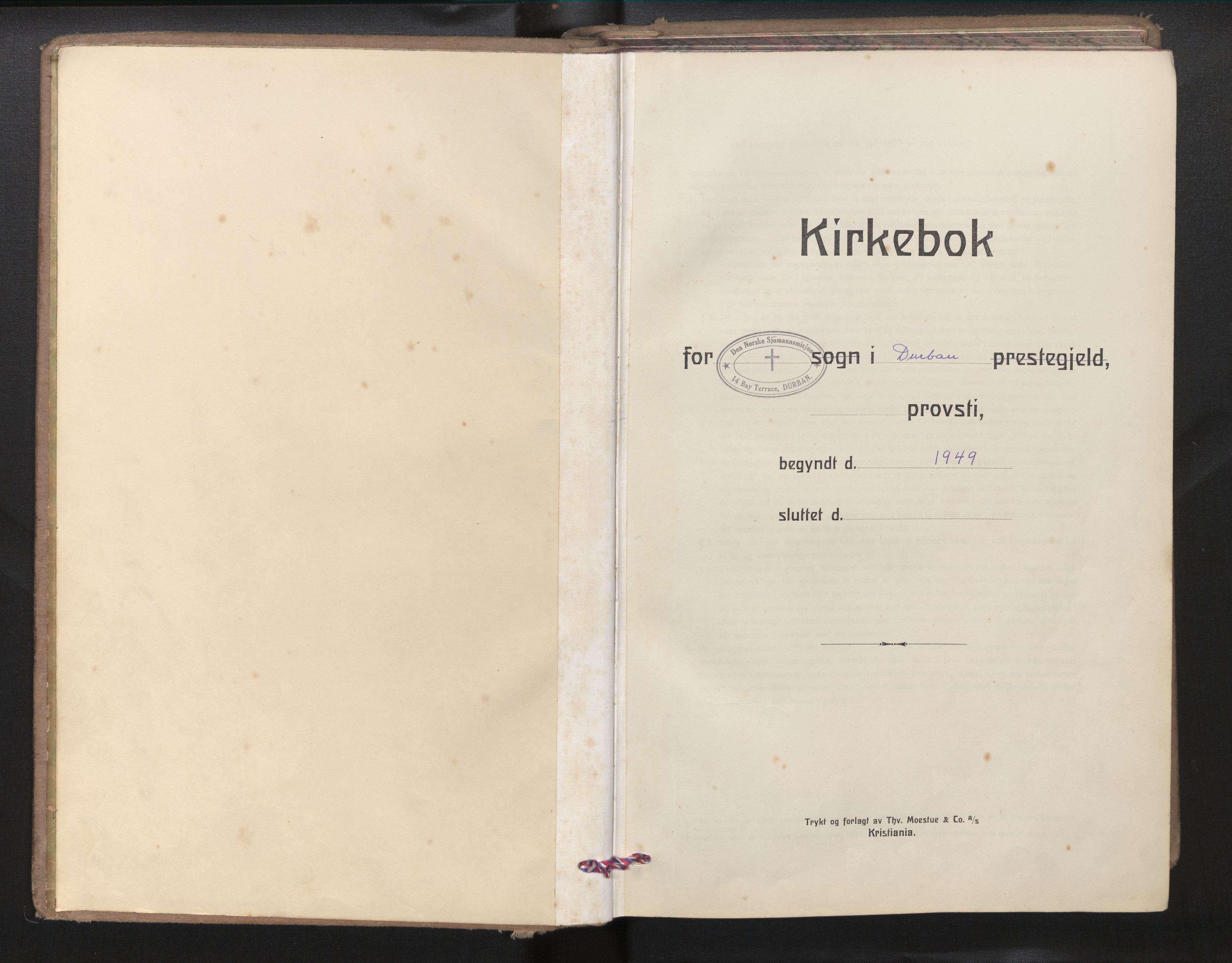 Den norske sjømannsmisjon i utlandet/Syd-Afrika(Durban-Cape Town-Port Elisabeth), AV/SAB-SAB/PA-0119/H/Ha/Haa/L0001: Parish register (official) no. A 1, 1949-1986