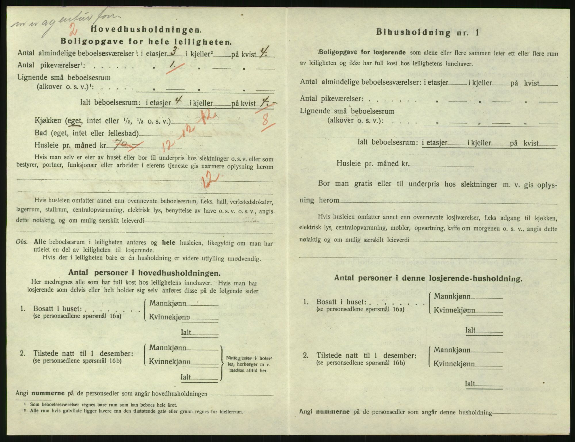 SAK, 1920 census for Tvedestrand, 1920, p. 1198