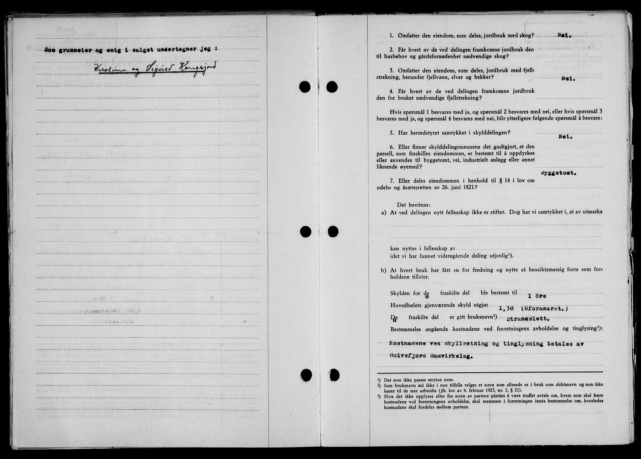 Lofoten sorenskriveri, SAT/A-0017/1/2/2C/L0013a: Mortgage book no. 13a, 1944-1946, Diary no: : 121/1946