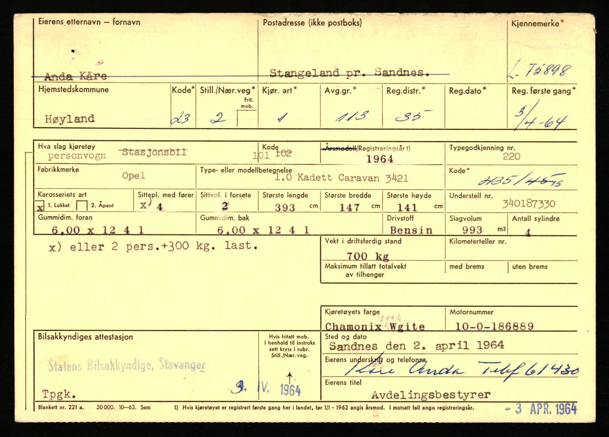 Stavanger trafikkstasjon, SAST/A-101942/0/F/L0068: L-75000 - L-76799, 1930-1971, p. 1117