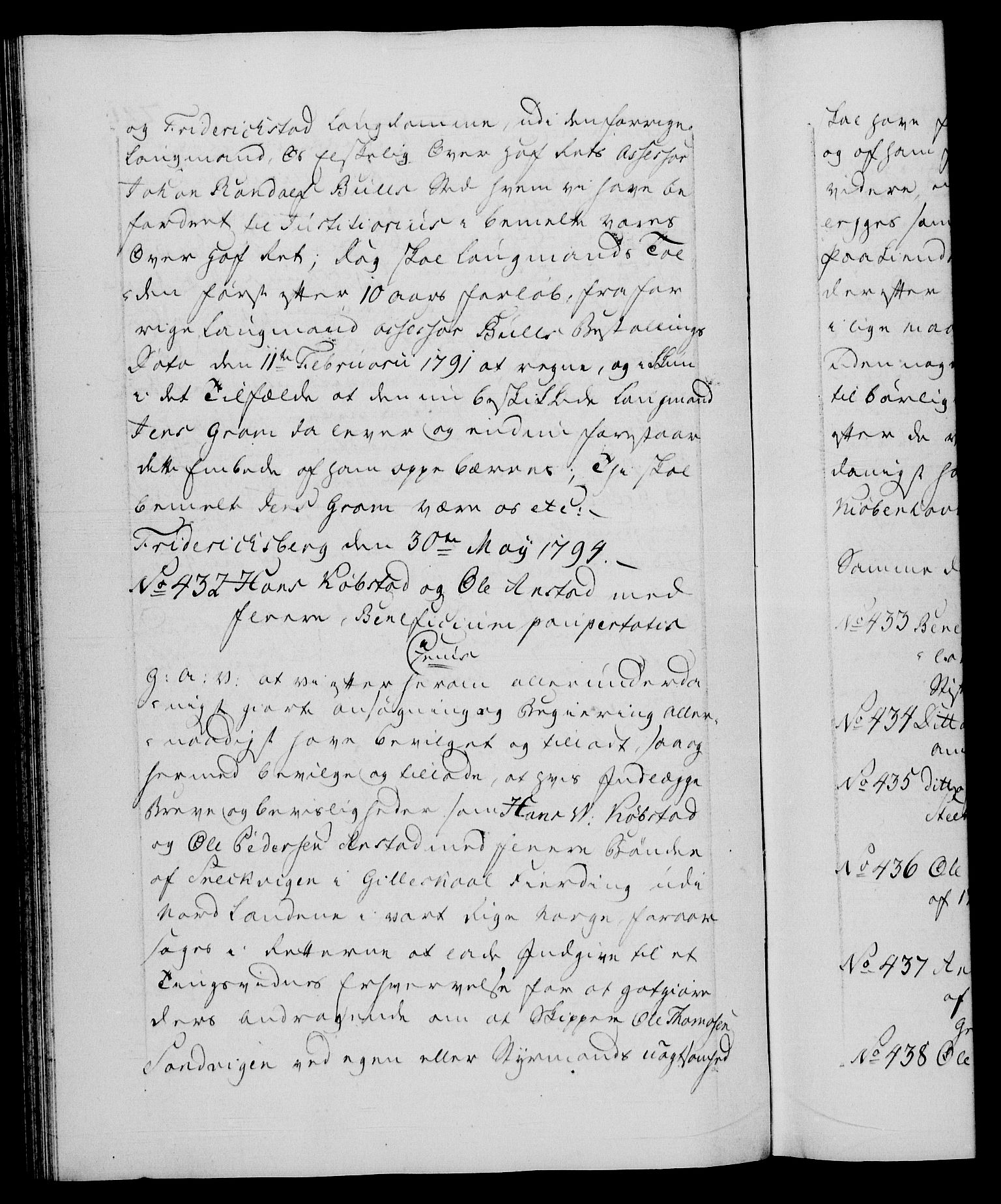 Danske Kanselli 1572-1799, AV/RA-EA-3023/F/Fc/Fca/Fcaa/L0055: Norske registre, 1794, p. 241b