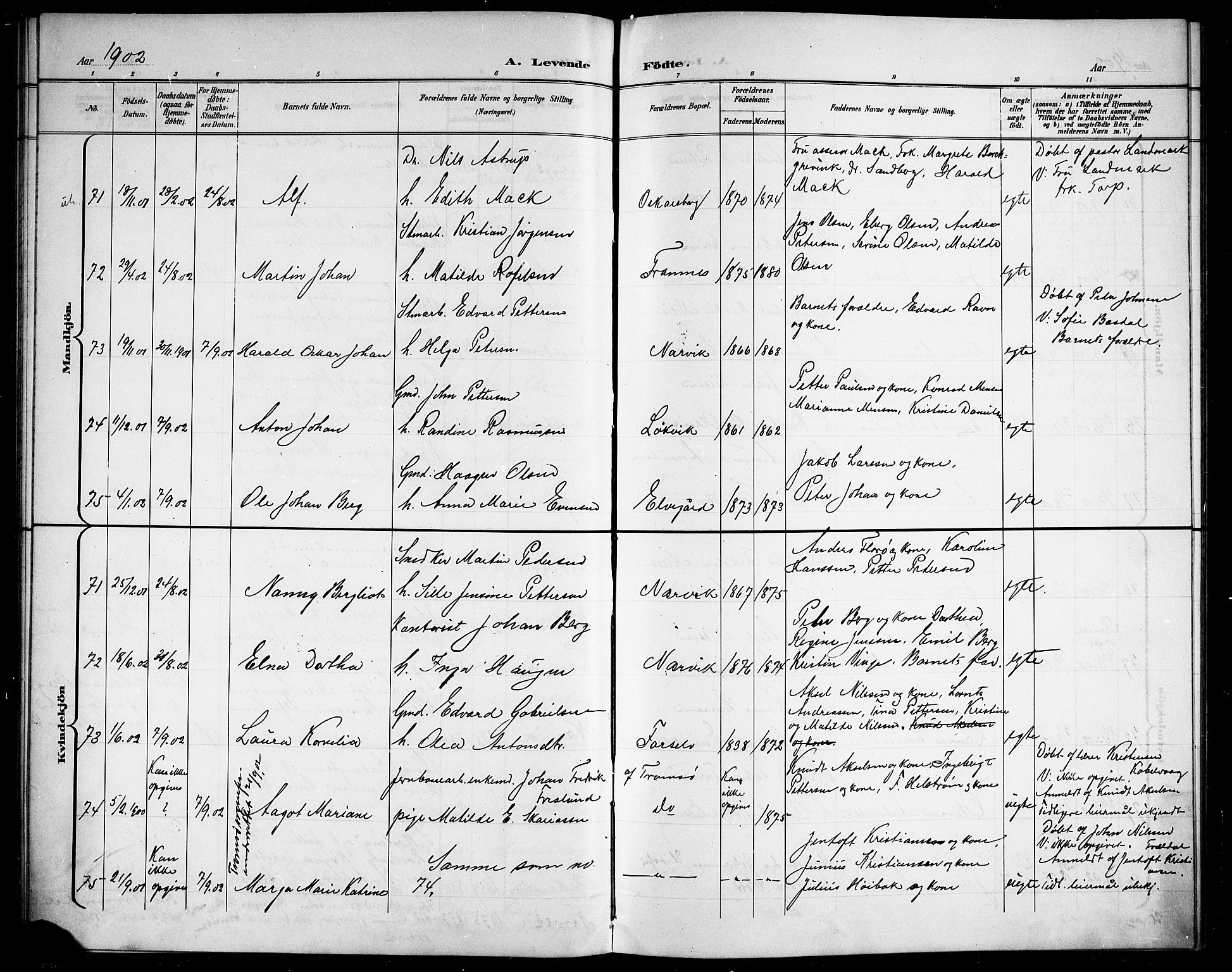 Ministerialprotokoller, klokkerbøker og fødselsregistre - Nordland, SAT/A-1459/866/L0953: Parish register (copy) no. 866C02, 1900-1905