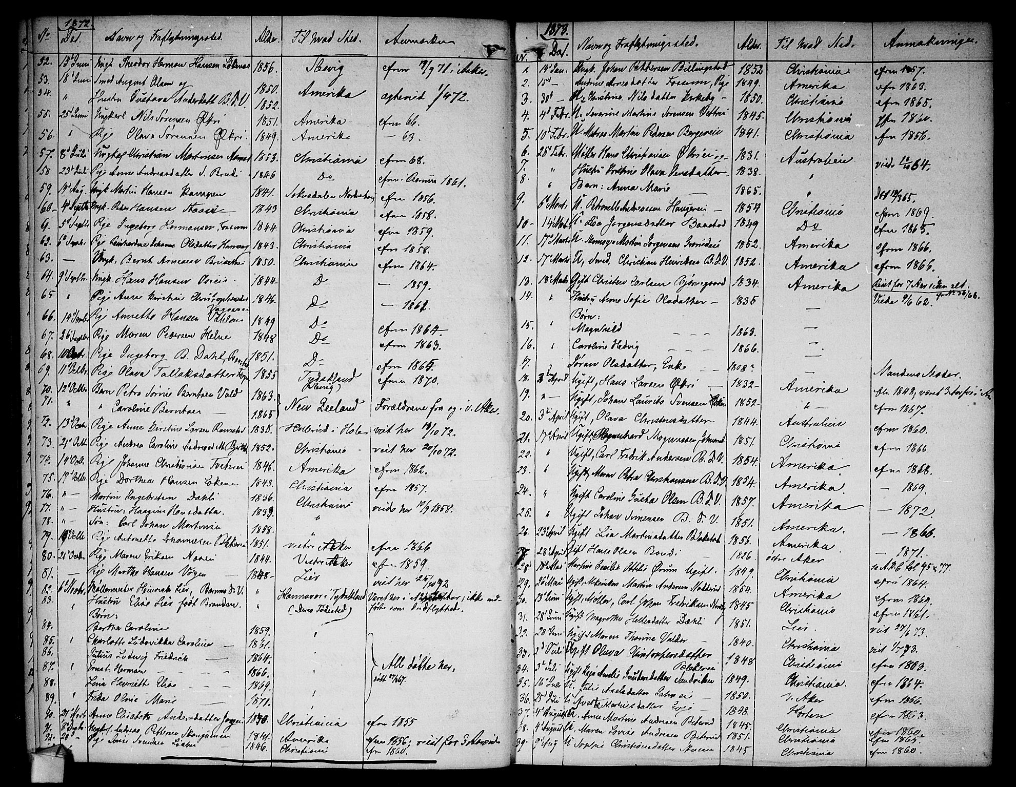 Asker prestekontor Kirkebøker, SAO/A-10256a/F/Fa/L0012: Parish register (official) no. I 12, 1825-1878