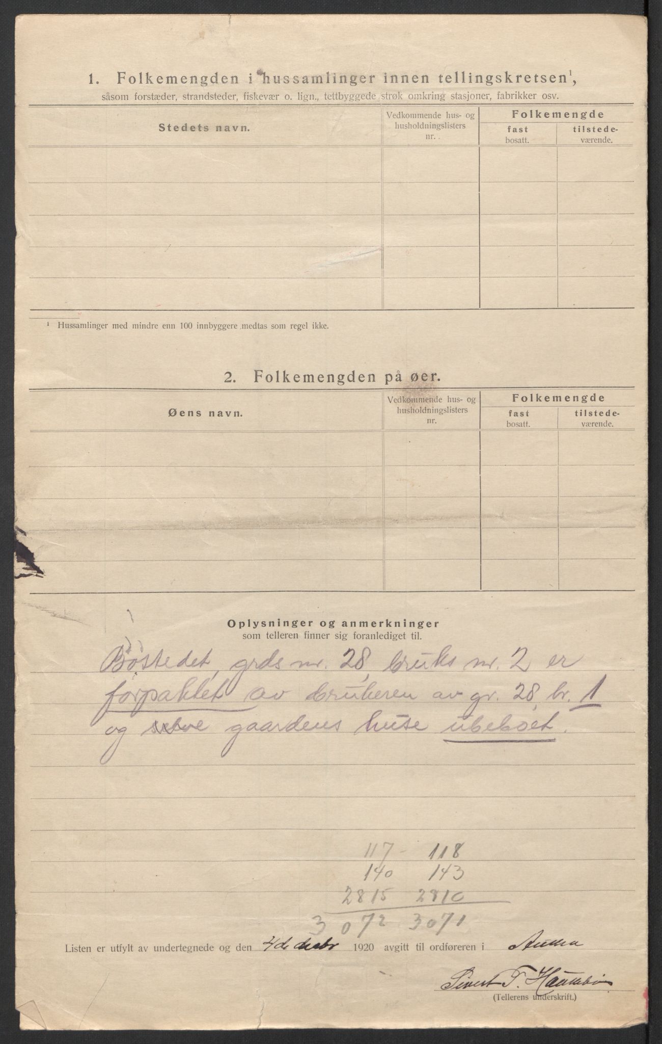 SAT, 1920 census for Aukra, 1920, p. 27