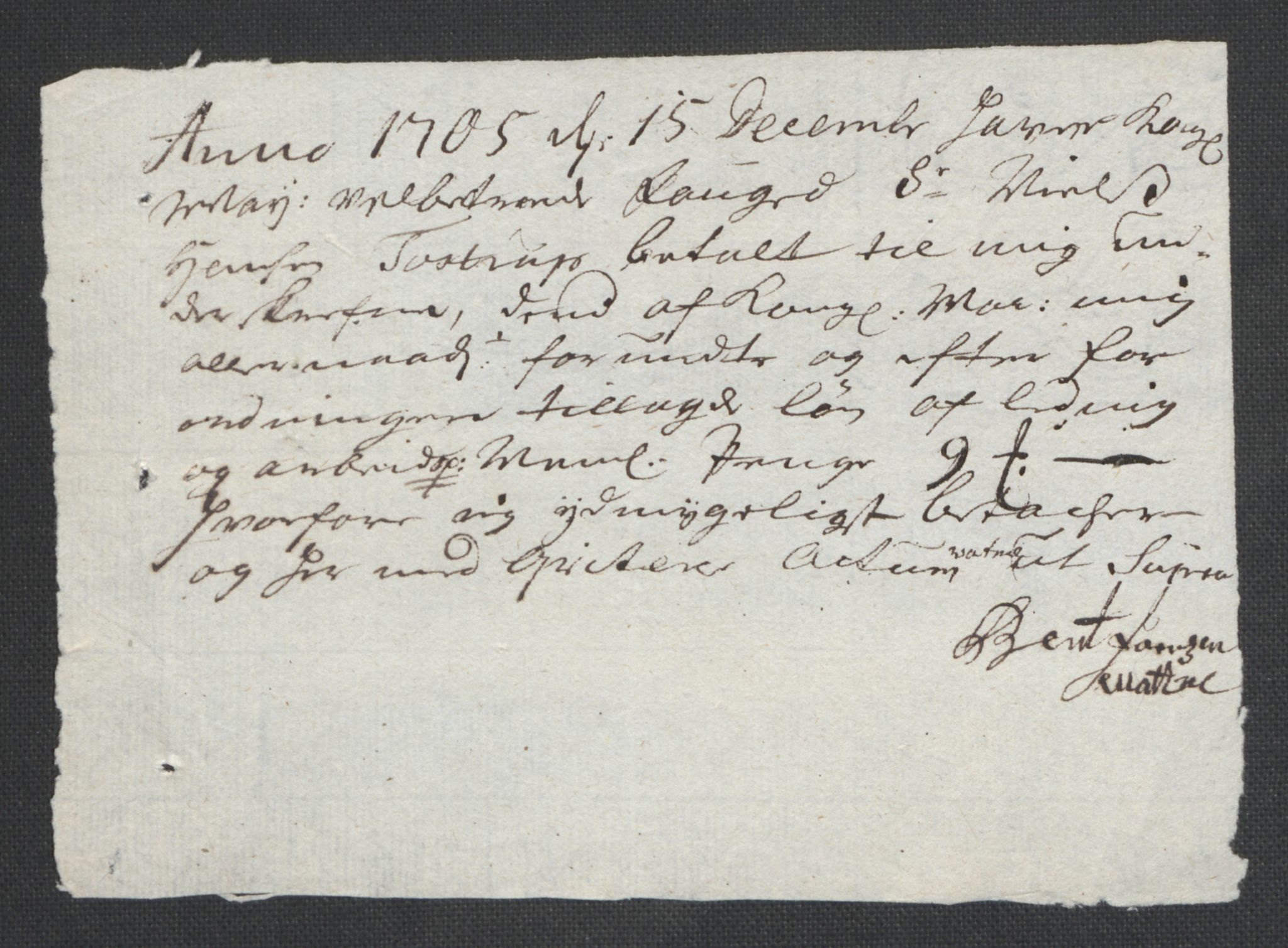 Rentekammeret inntil 1814, Reviderte regnskaper, Fogderegnskap, AV/RA-EA-4092/R43/L2551: Fogderegnskap Lista og Mandal, 1705-1709, p. 112