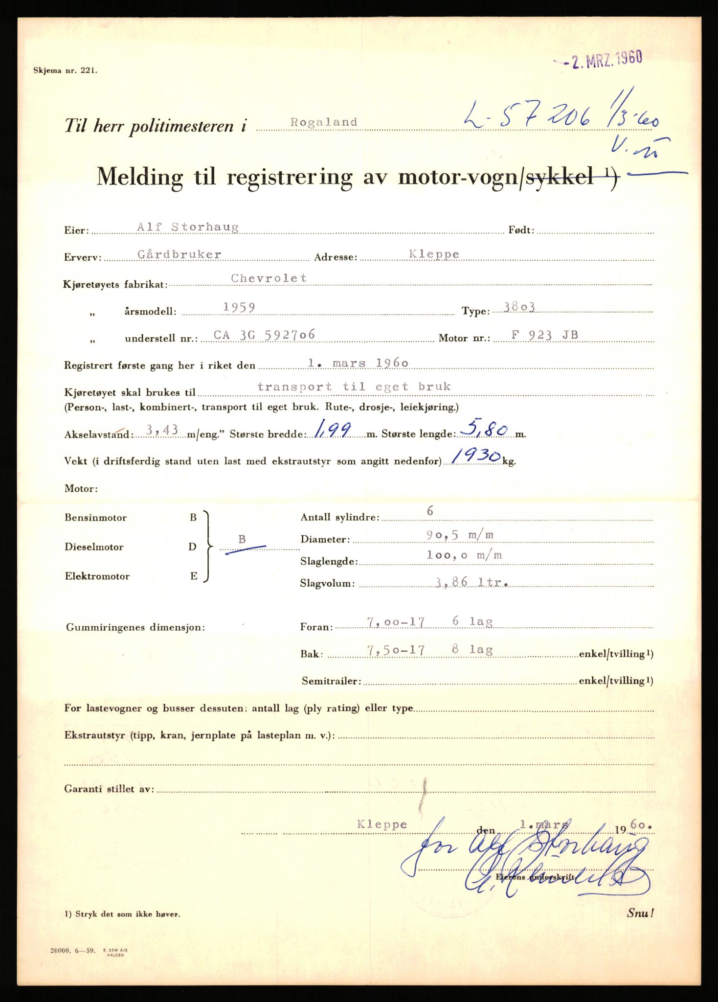 Stavanger trafikkstasjon, AV/SAST-A-101942/0/F/L0057: L-57200 - L-57999, 1930-1971, p. 19