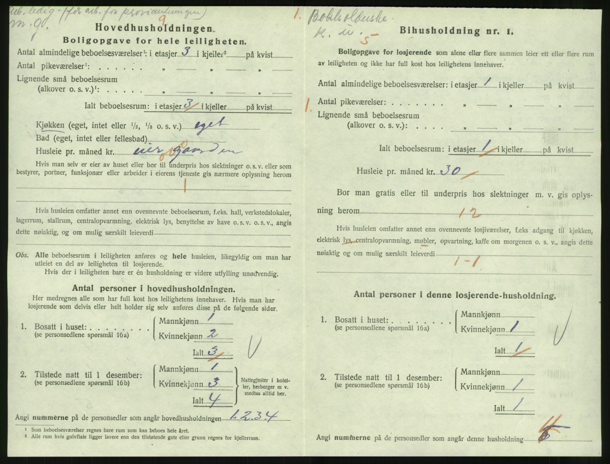 SAT, 1920 census for Molde, 1920, p. 1730